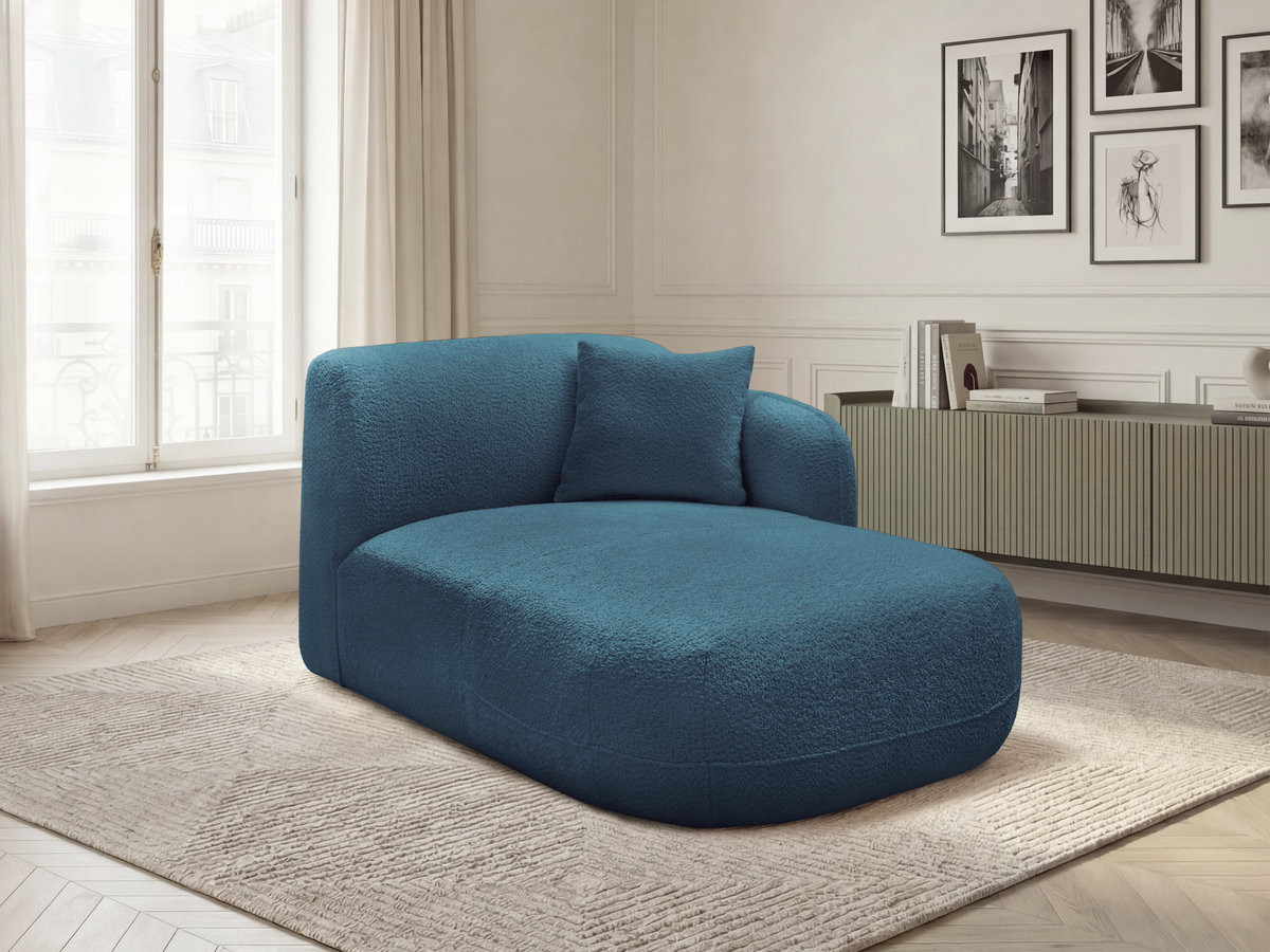 Bobochic Anda Méridienne-Modul Chenille Hellblau Ecke rechts