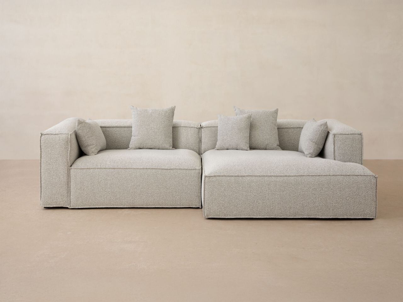 Micadoni Sofa Nuria 3-Sitzer Boucle Graphit