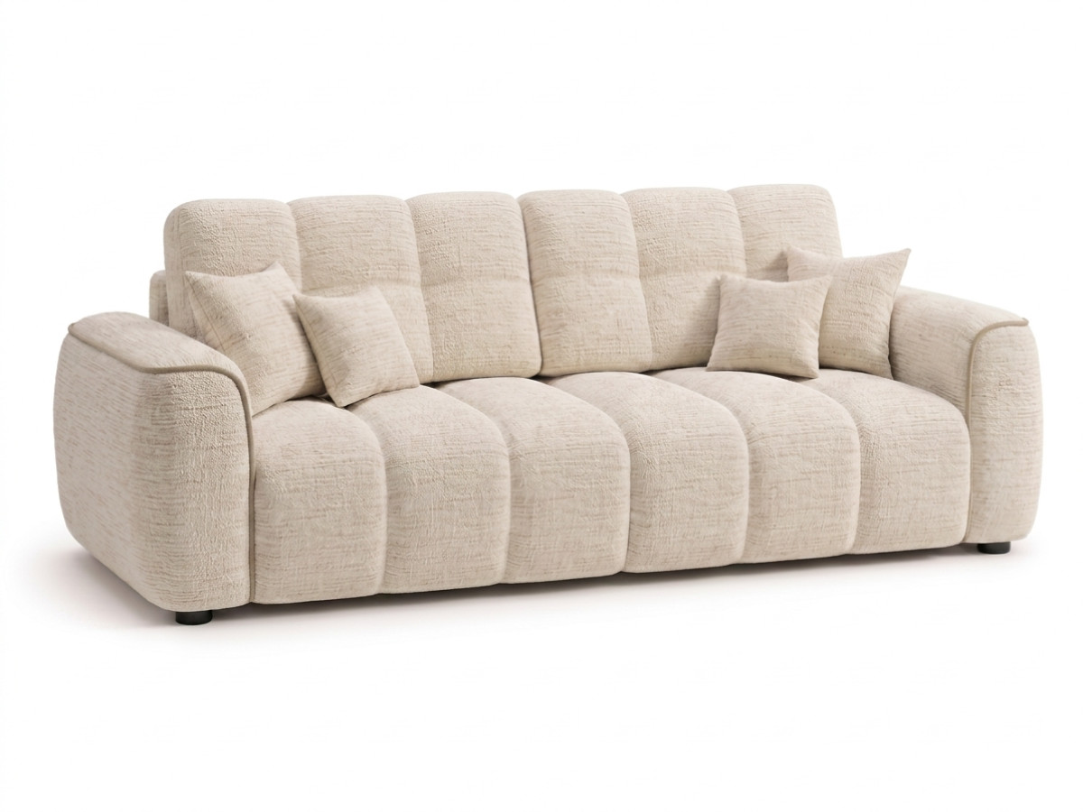 Bobochic Palais royal Sofa 3-Sitzer Chenille Beige