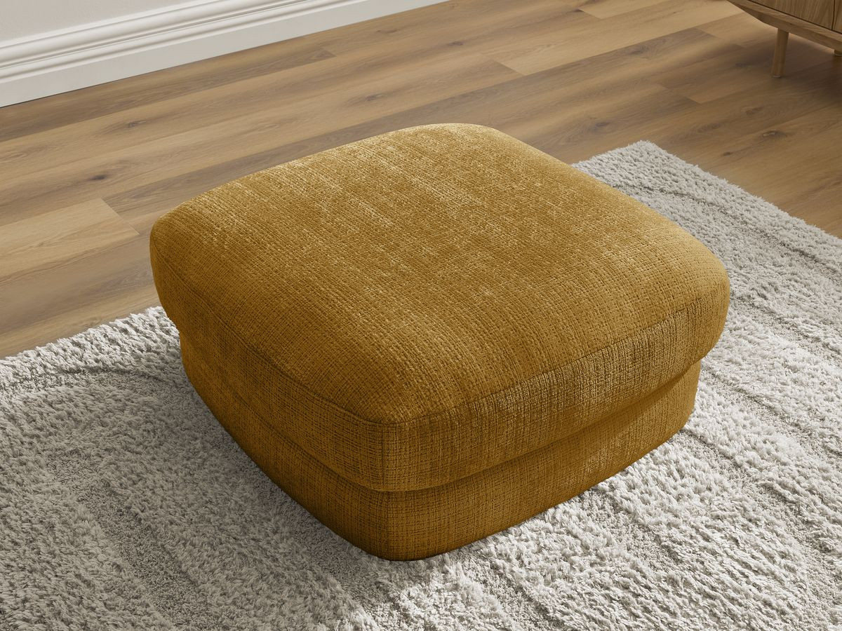 Bobochic Leonore Pouf Strukturstoff Gelb
