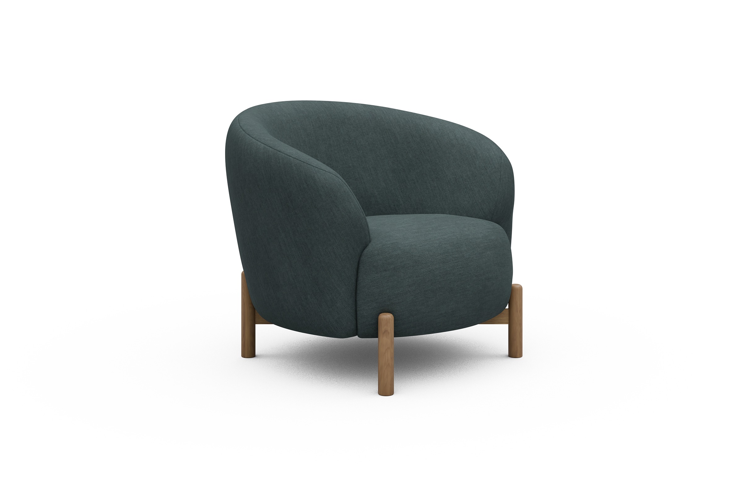 Sessel Ronda Holzbeine Eiche Natur Vivus-Blue