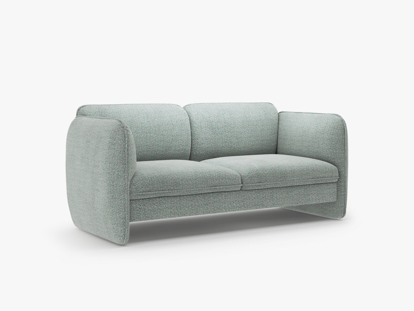 Micadoni Georgia Sofa 2-Sitzer Chenille SILENCIO Gedämpftes Blau