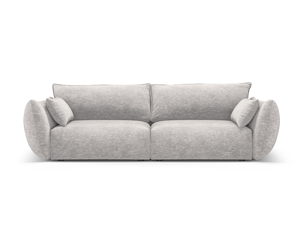 Cosmopolitan Design Sofa Matera 3-Sitzer Chenille Eden Silber