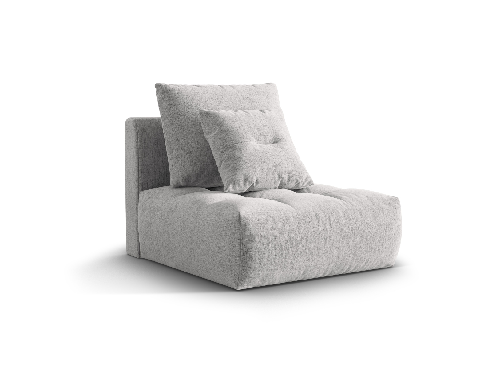 Micadoni Armloses Modul Bloom Strukturierter Stoff City Silber