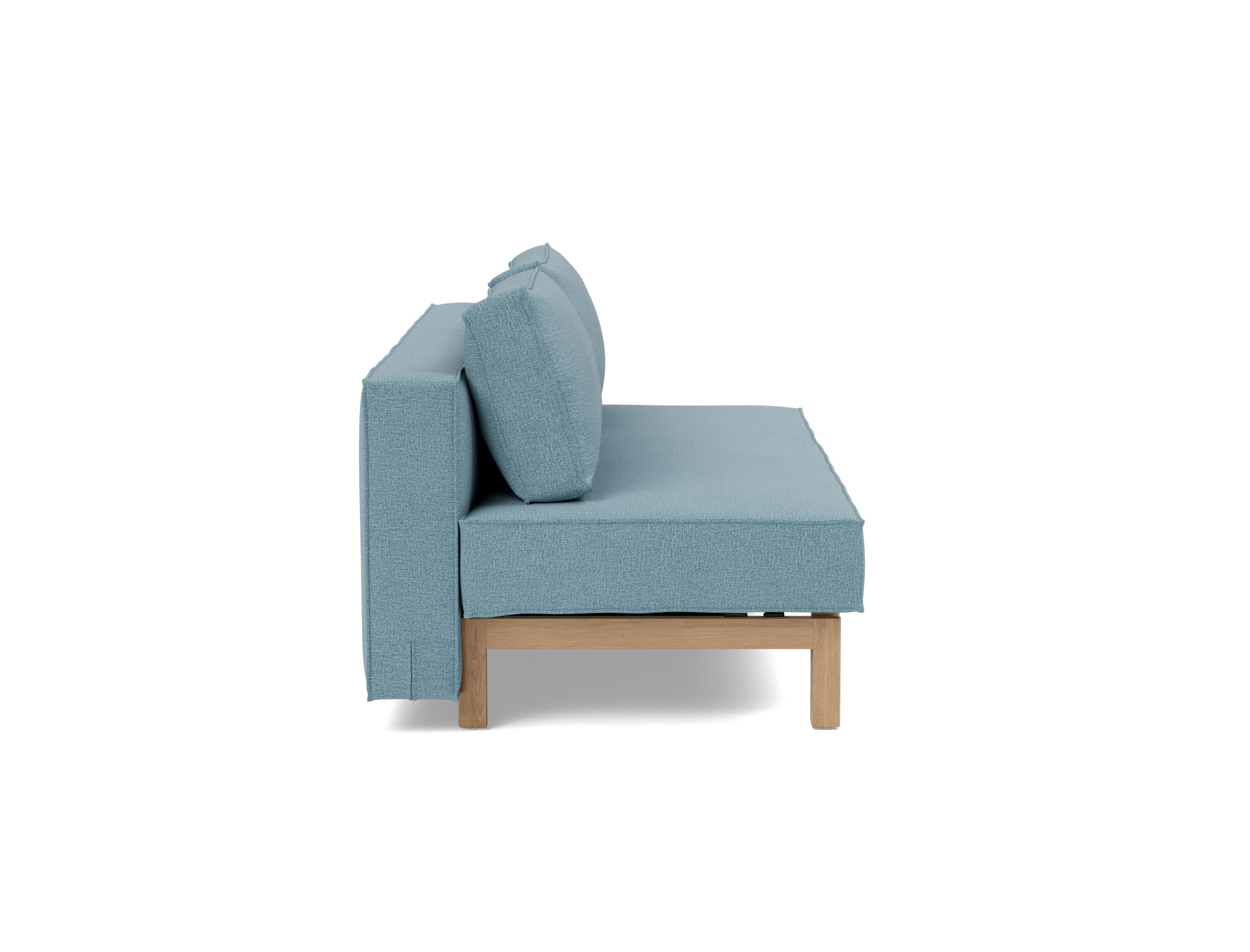 Schlafsofa Sly Flachgewebe Mixed Dance 525-Light-Blue Beine Eiche