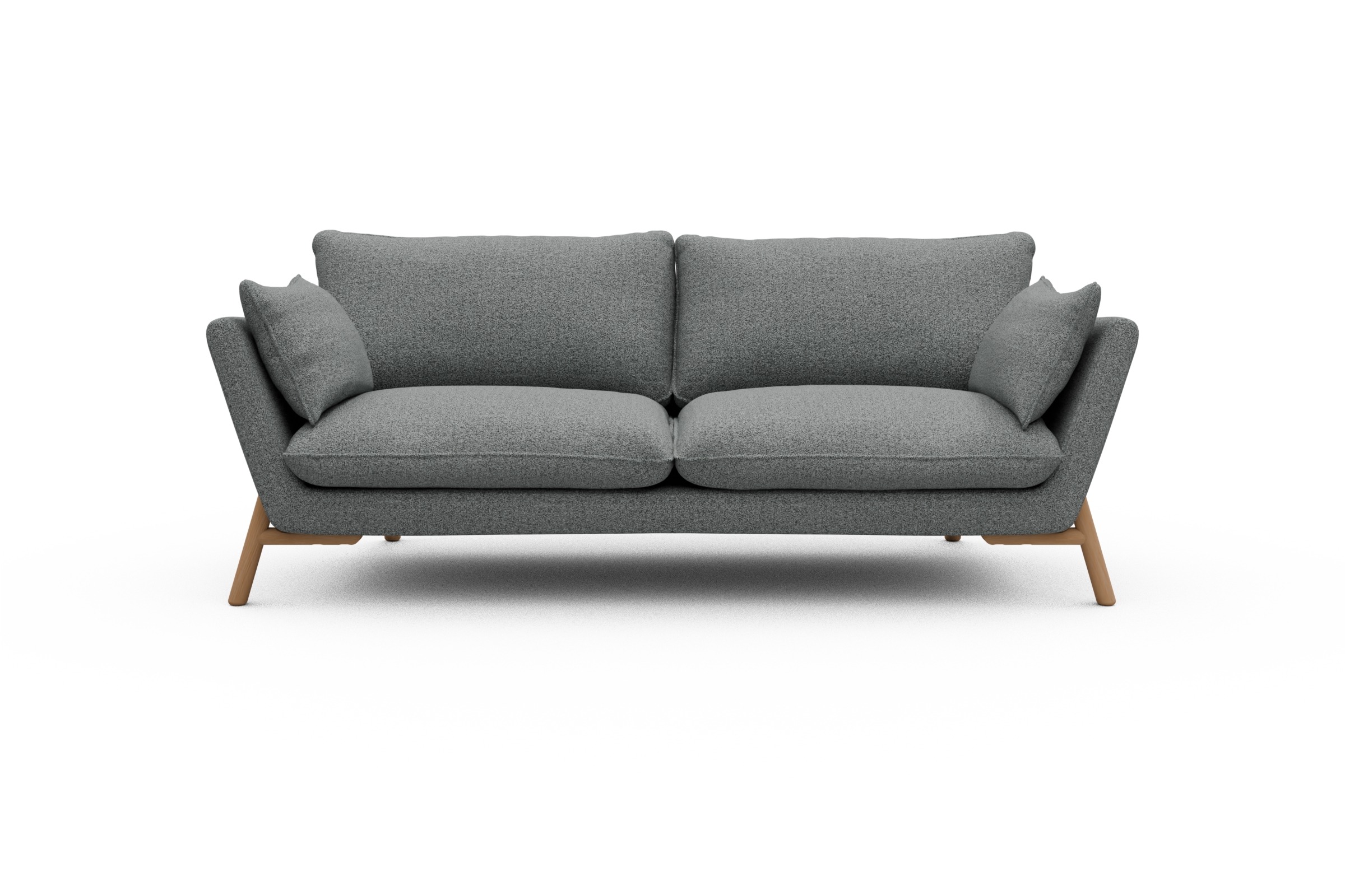 Skandi Home Sofa Emil 3-Sitzer Beinfarbe Eiche Natur Aivi-Gravet-Grey moebelfaktor