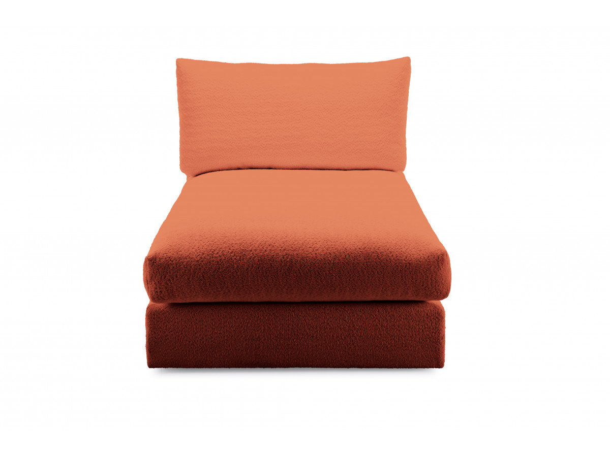 Bobochic Paris Méridienne-Modul Bouclé-Stoff Orange