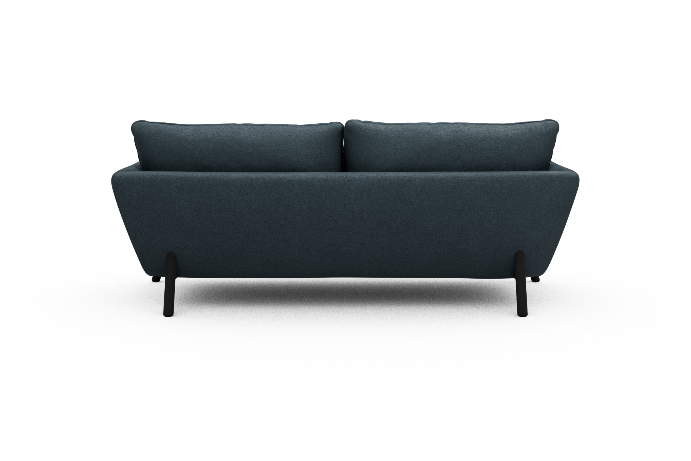 Sofa Emil 3-Sitzer Beinfarbe Eiche Schwarz Denari-Royal-Blue