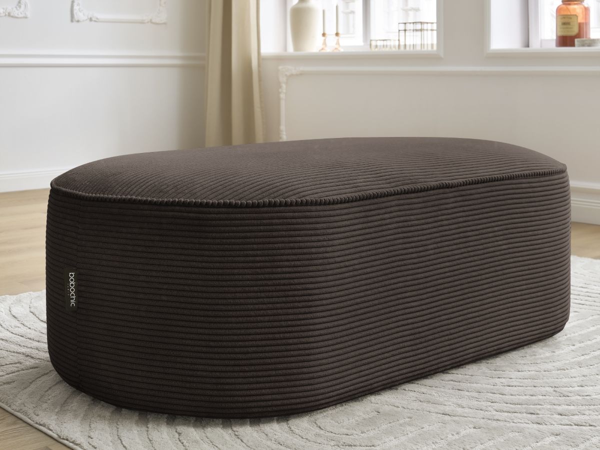 Bobochic Rousseau Pouf Cordsamt Braun