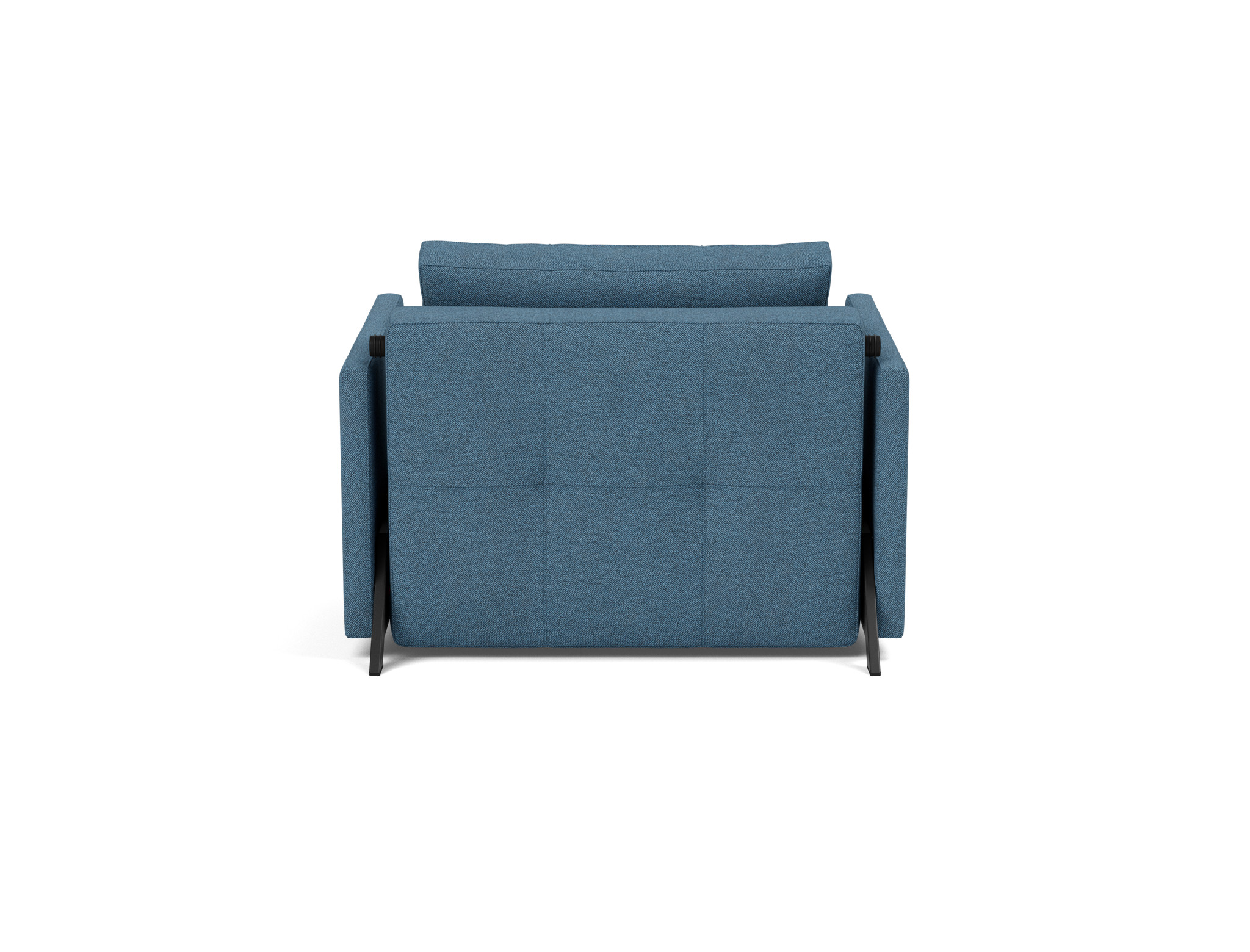 Schlafsessel Cubed 90 mit Armlehnen Strukturierter Stoff Weda 302-Weda-Blue