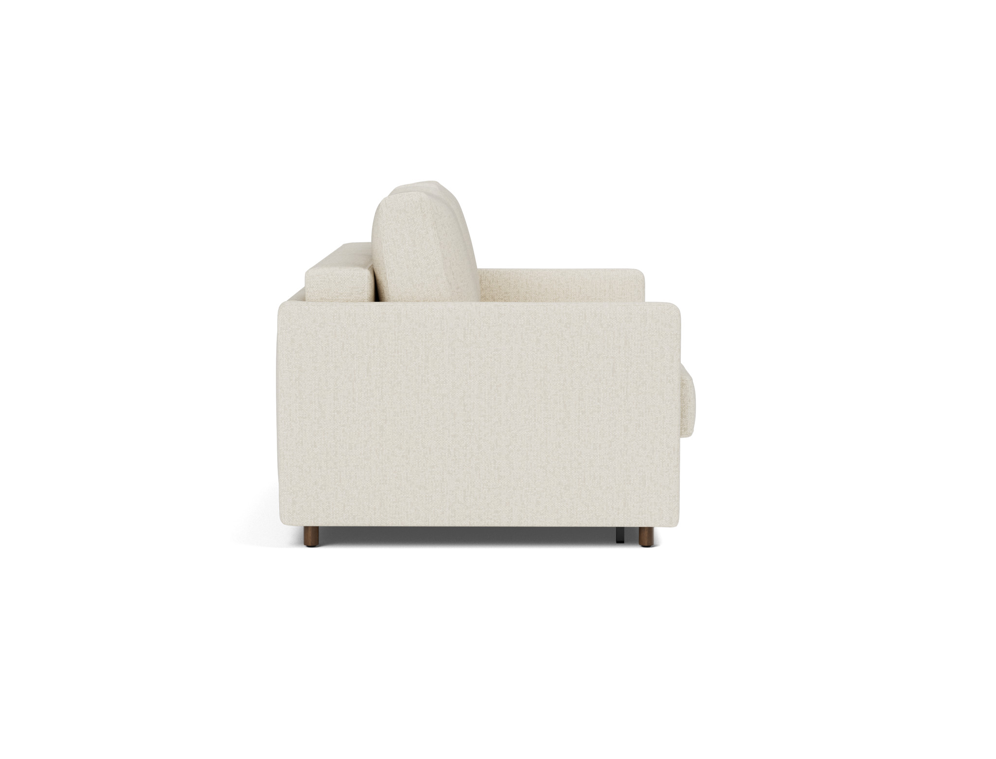 Schlafsofa Neah mit Slim-Armlehnen 140 Boucle Skandi 531-Off-White