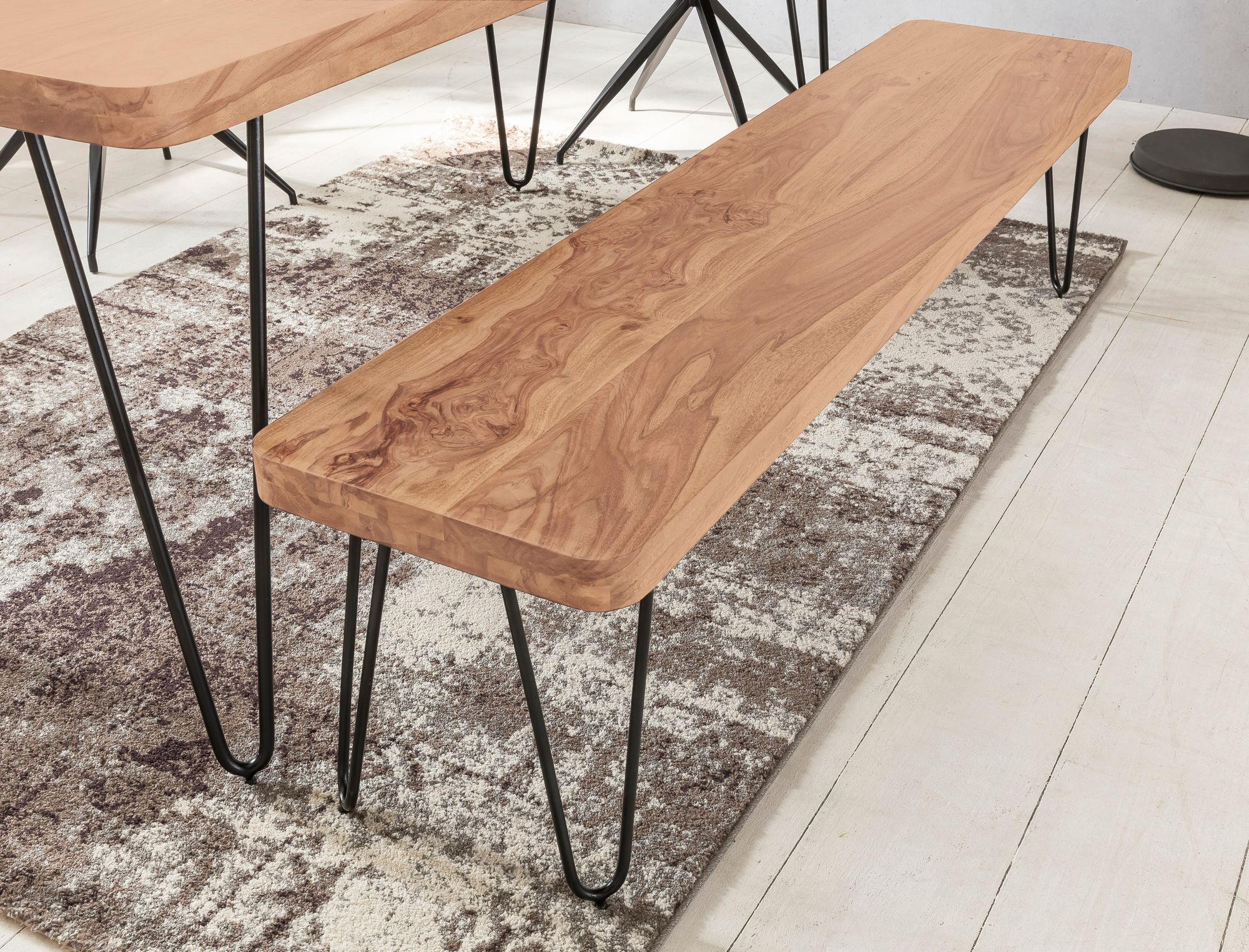 Sitzbank Agdenes Akazie Massivholz 120 × 40 × 45 cm