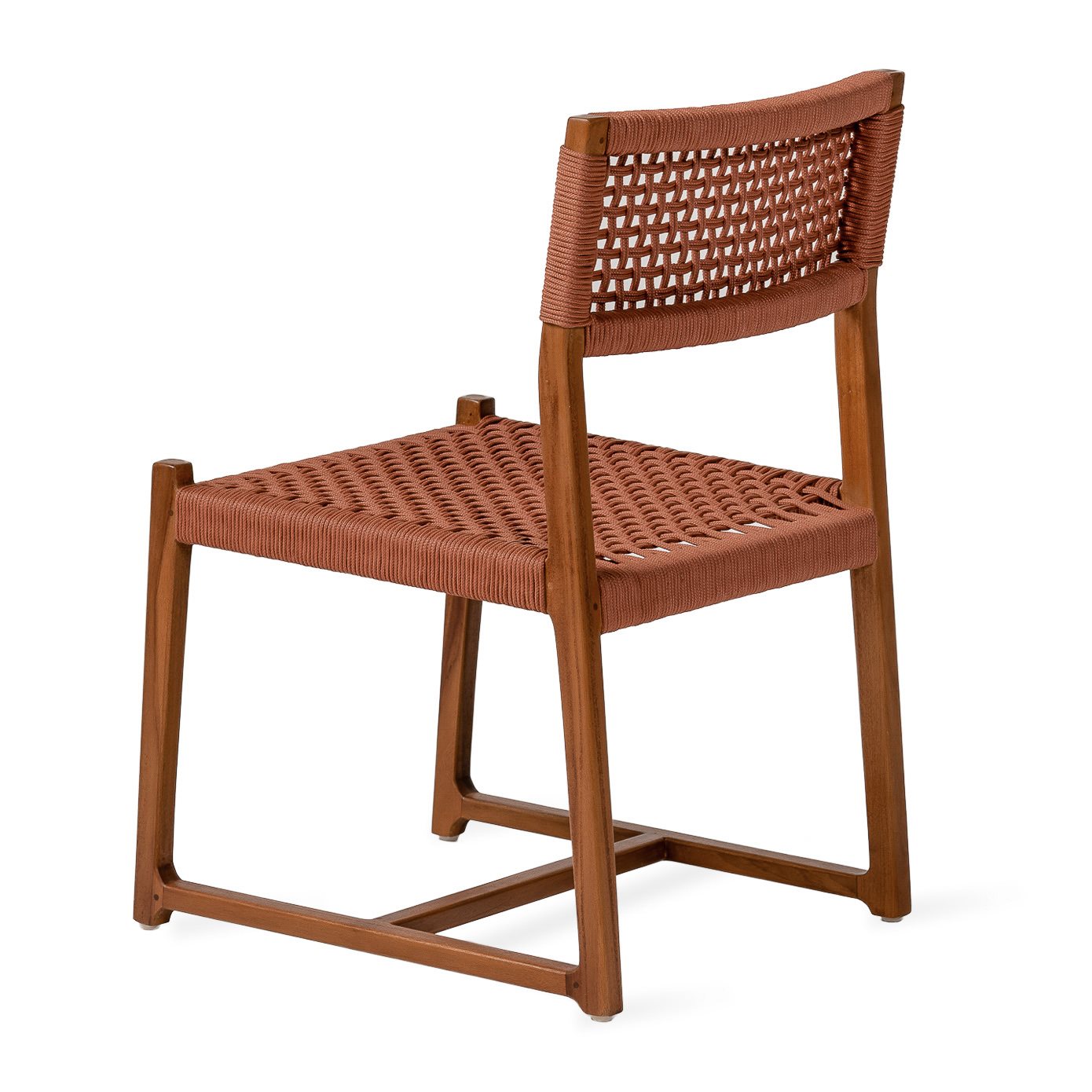 Jesper Home Outdoor-Stuhl Kuwana Cinnamon-Weave Gestell Bernstein