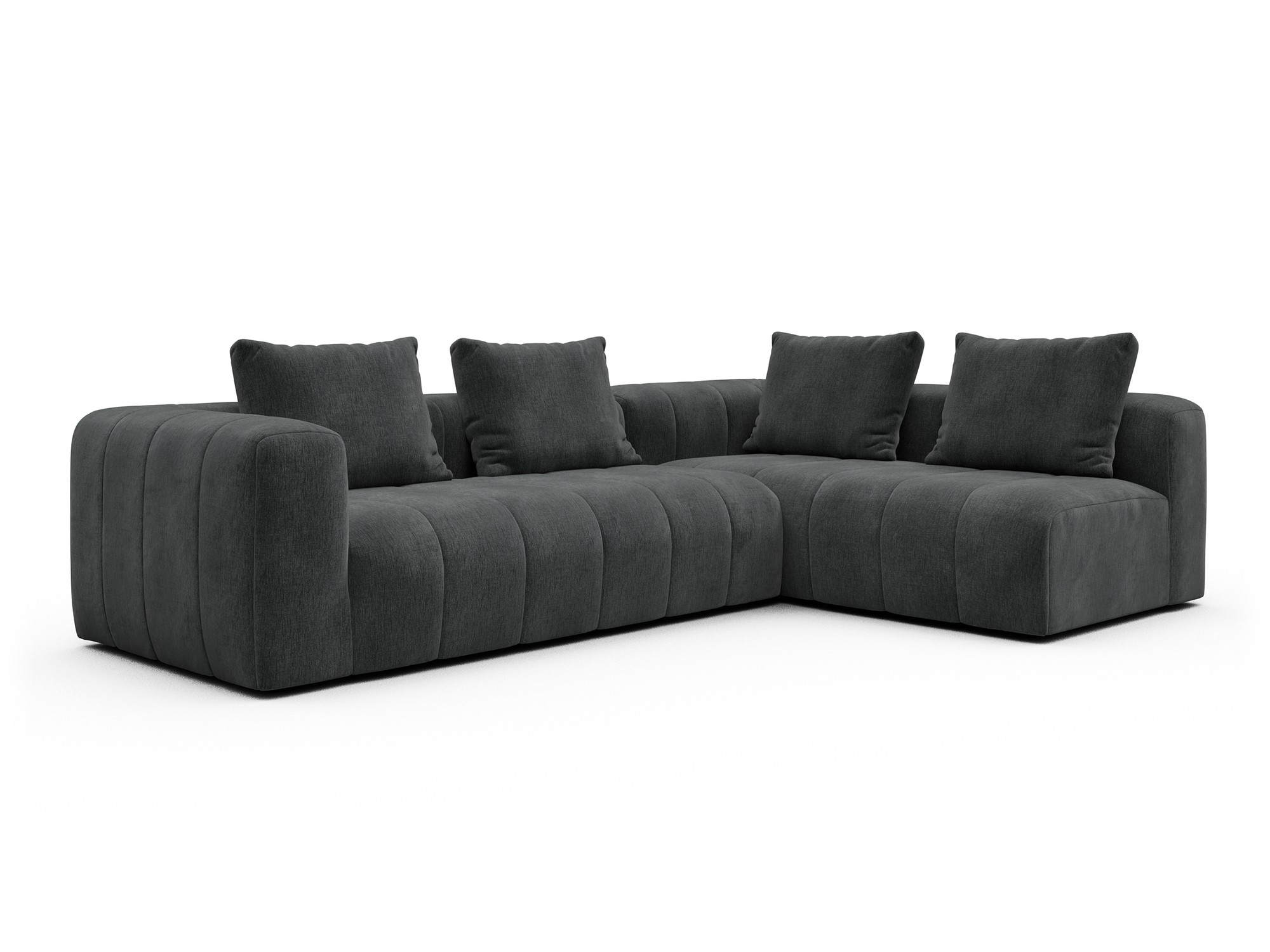 Hugo 2x 2,5-Sitzer Armlehne links Smooth-Deep-Warm-Grey moebelfaktor