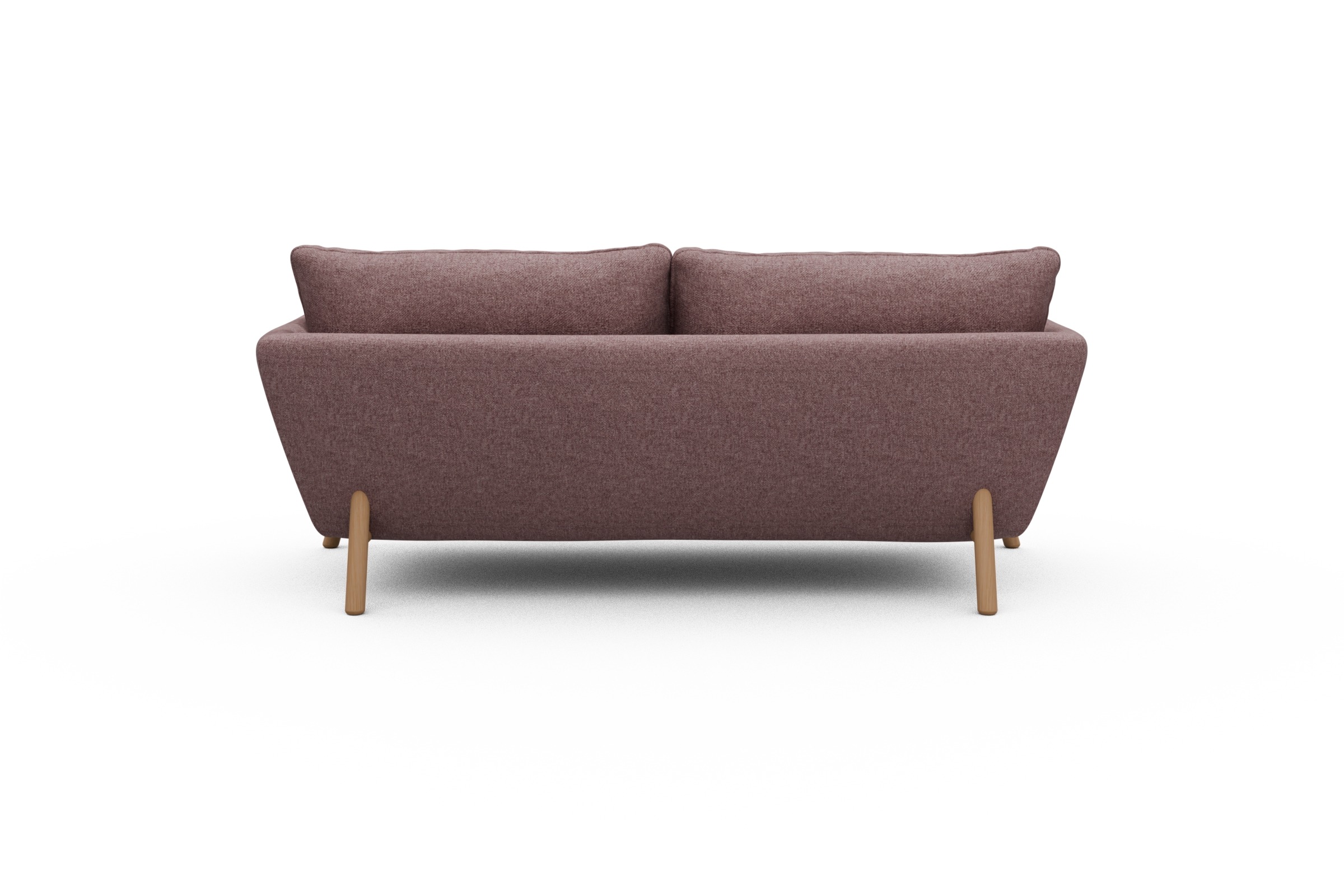 Sofa Emil 2-Sitzer Beinfarbe Eiche Natur Sama-Flamingo