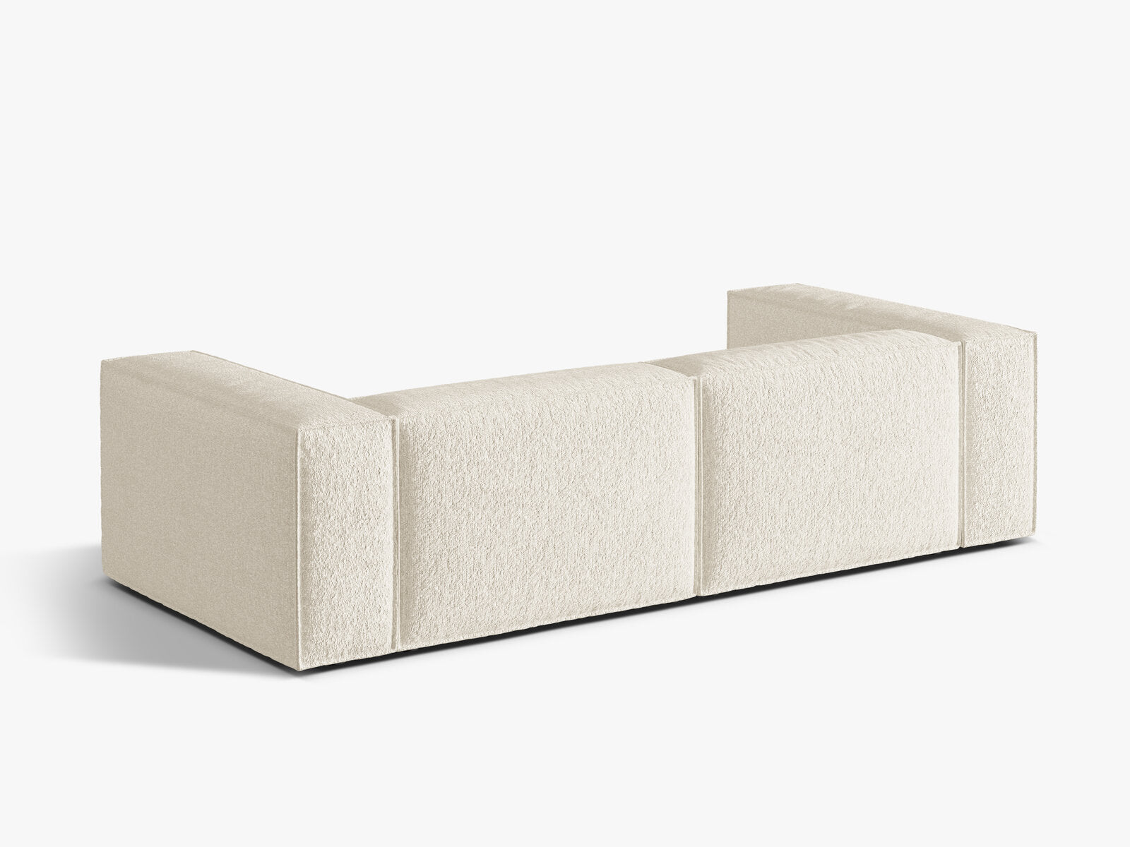 Micadoni Sofa Nuria 4-Sitzer Boucle Elfenbein