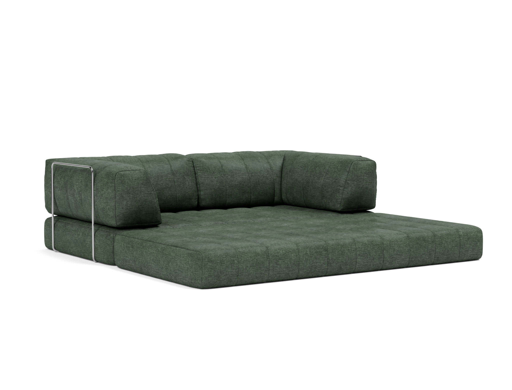 Schlafsofa CozyPad mit Armlehnen Flachgewebe Avella 281-Pine-Green