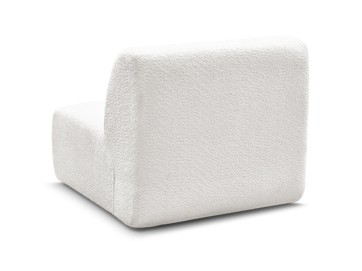 Bobochic Anda Sofamodul 1-Sitzer 84 × 103 cm Chenille Weiß