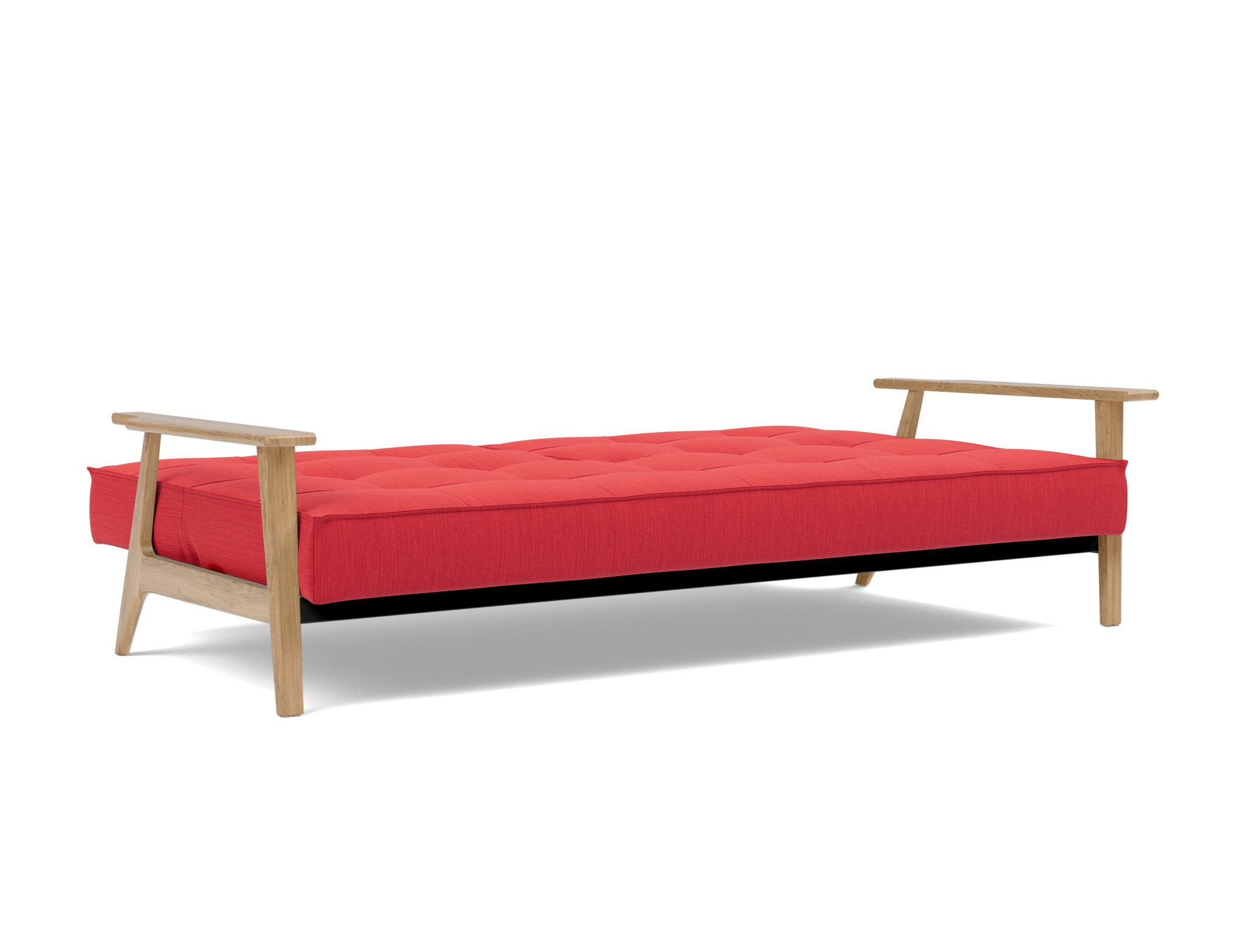 Schlafsofa Splitback Frej Flachgewebe Elegance 511-Red