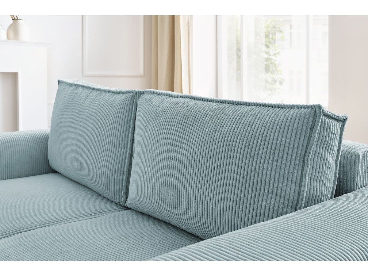 Bobochic Nihad Sofa 2-Sitzer Cordsamt Hellblau