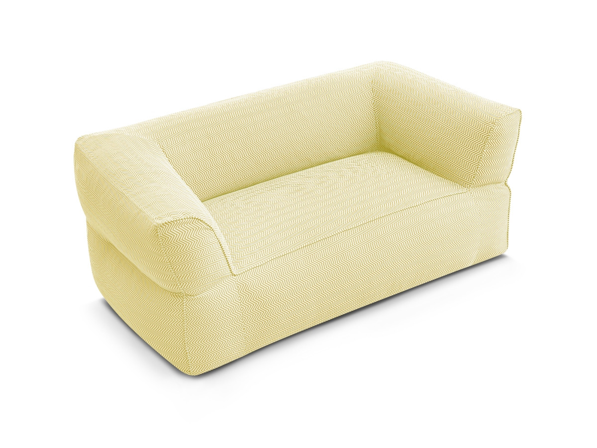 Bobochic Nour Gartensofa 2-Sitzer Stoff Gelb
