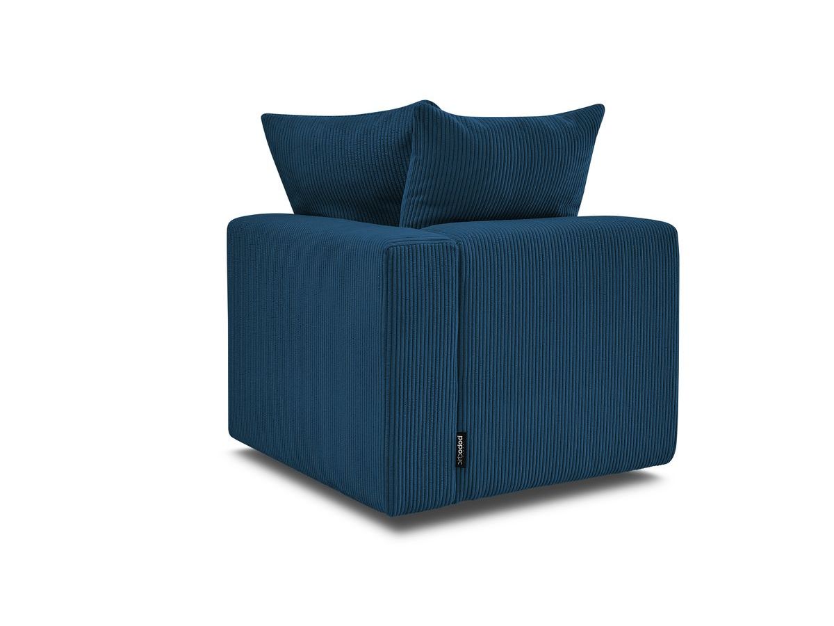 Bobochic Voltaire Eckmodul Cordsamt Dunkelblau Ecke rechts