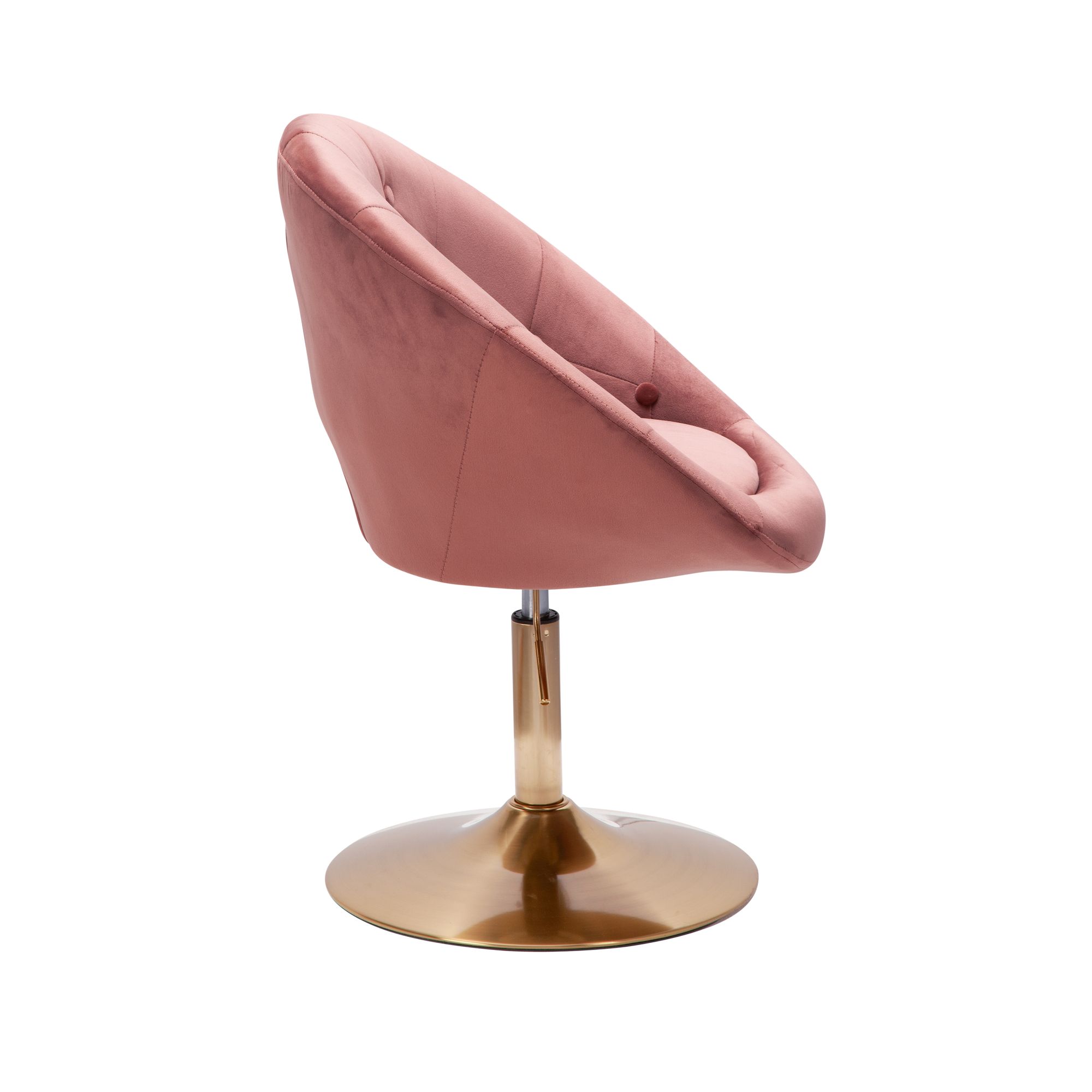 Loungesessel Fresvik Samt Rosa 67 × 62 × 100 cm