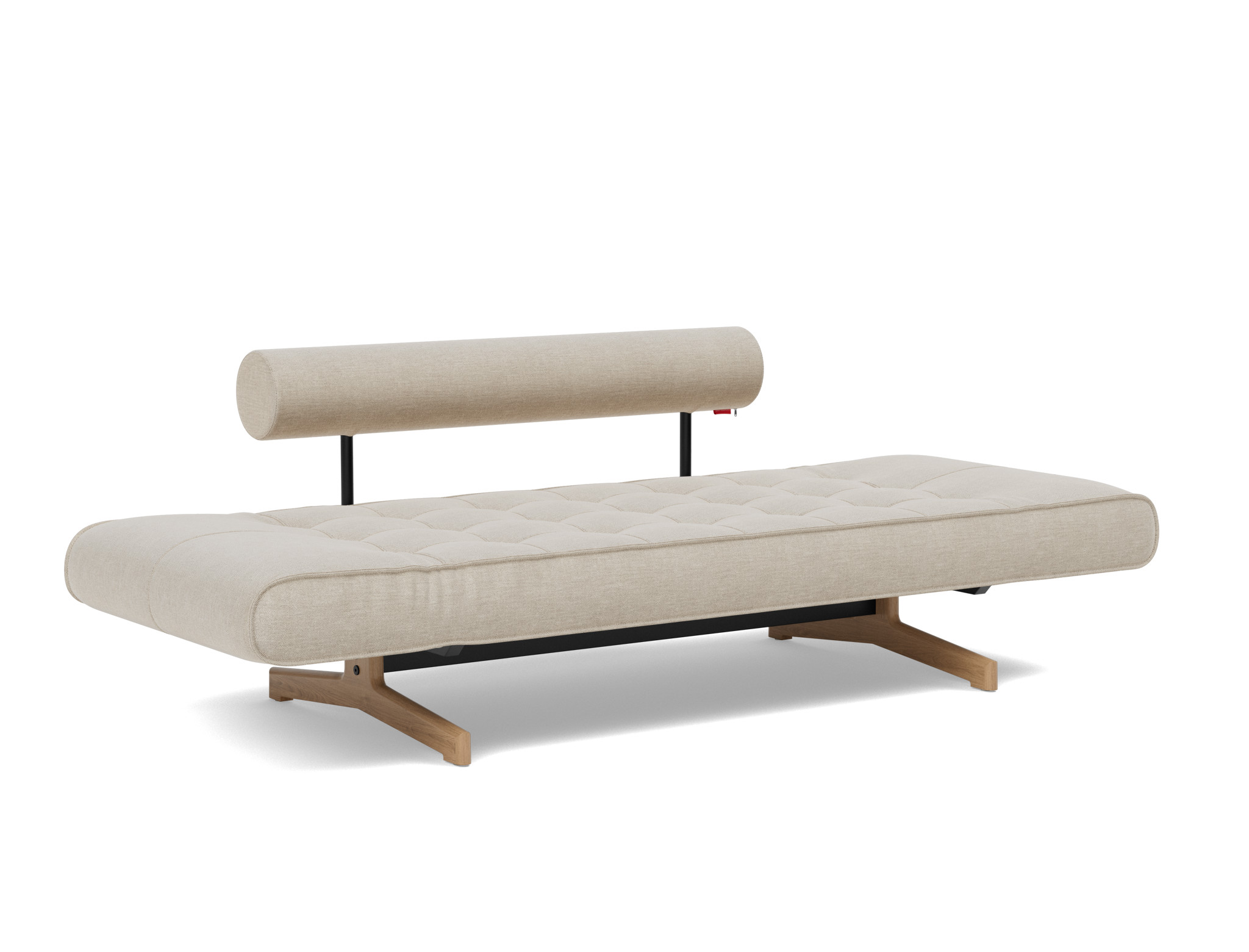 Tagesbett Ghia Flachgewebe Phobos 586-Latte Beine Eiche