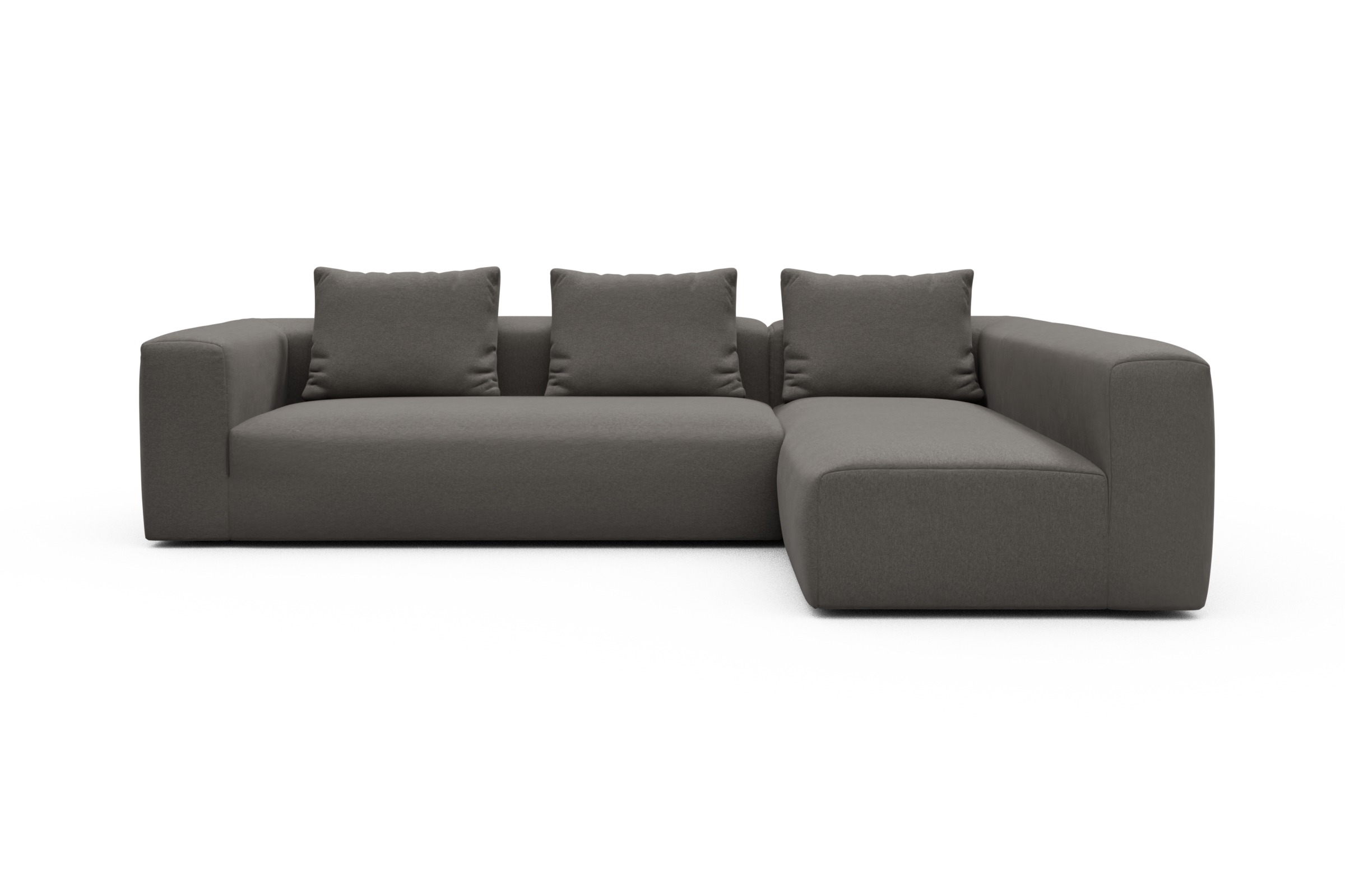 Skandi Home Ecksofa Fred 2x 2,5-Sitzer rechts offen Satya-Taupe moebelfaktor