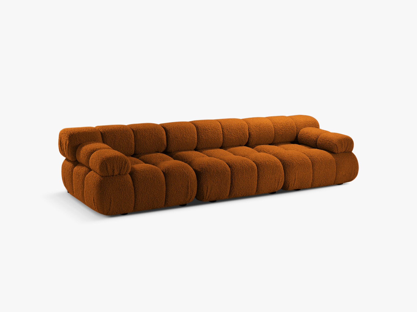 Micadoni Modulares Sofa Bellis 3-Sitzer Boucle Rolf Ziegel