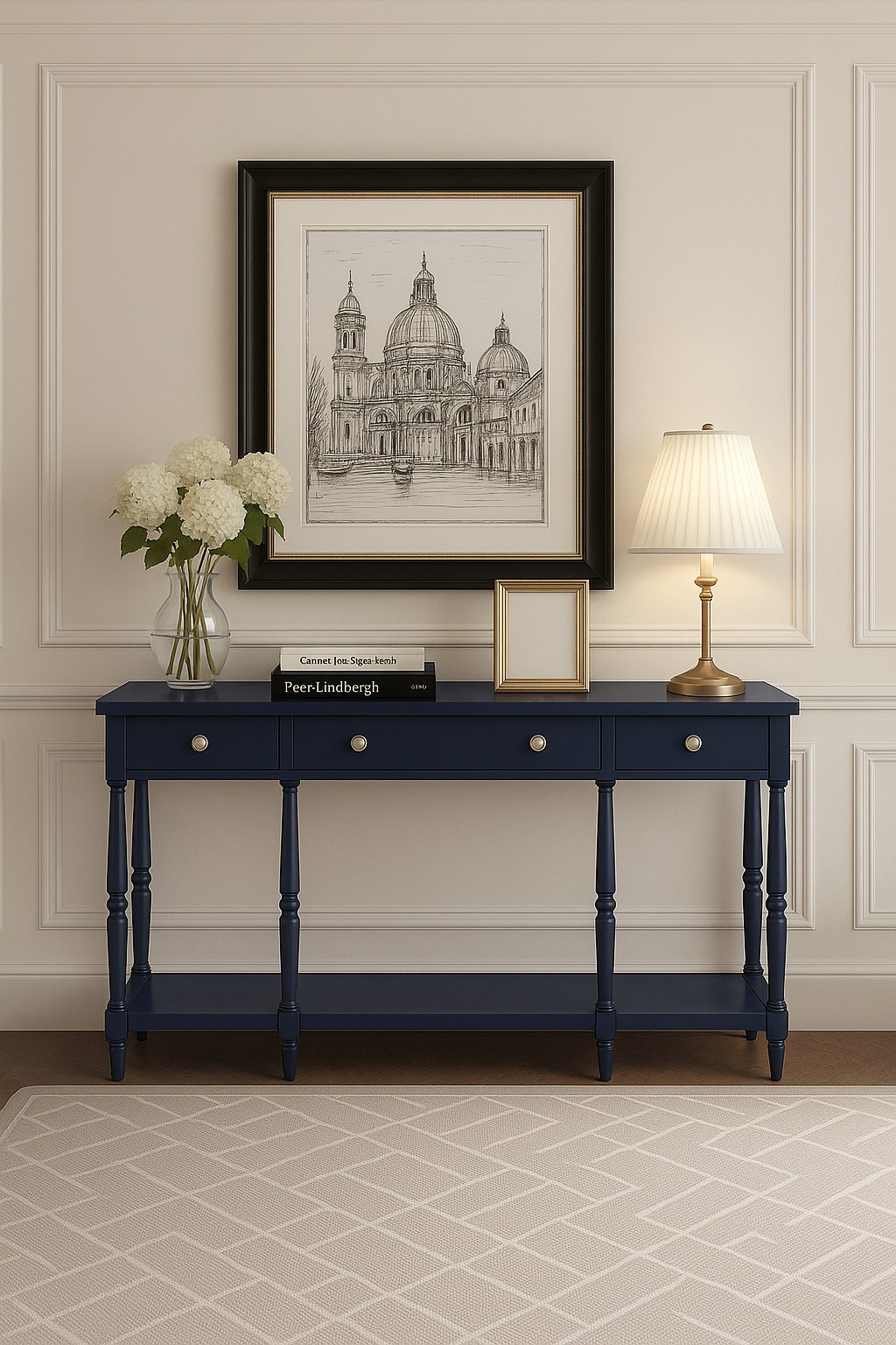 Livin Hill Konsolentisch Avola 152,5 cm Marineblau