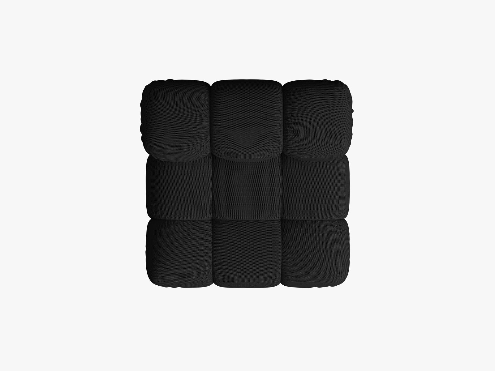 Micadoni Armloses Modul Bellis 3D-Stoff Sonic Schwarz