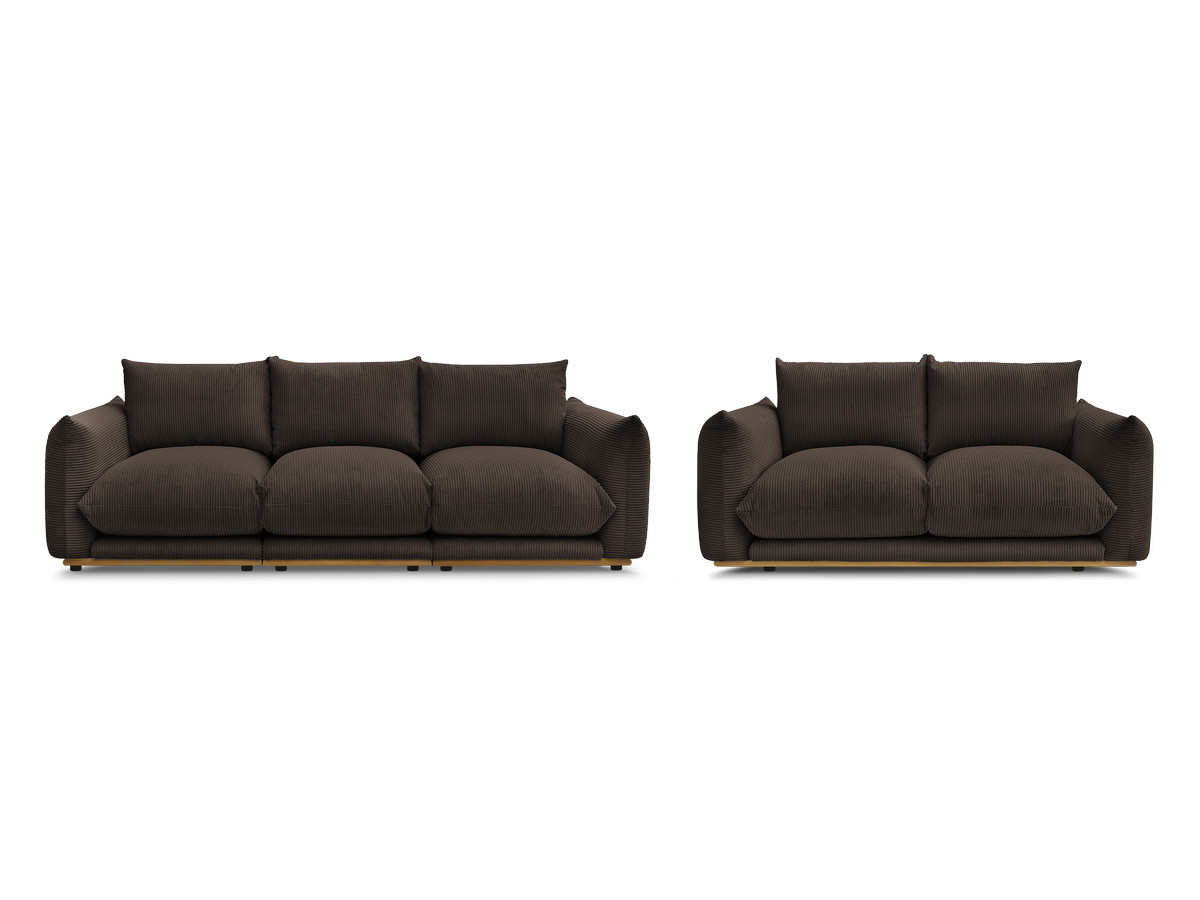 Bobochic Ernest Sofa 5-Sitzer Cordsamt Braun