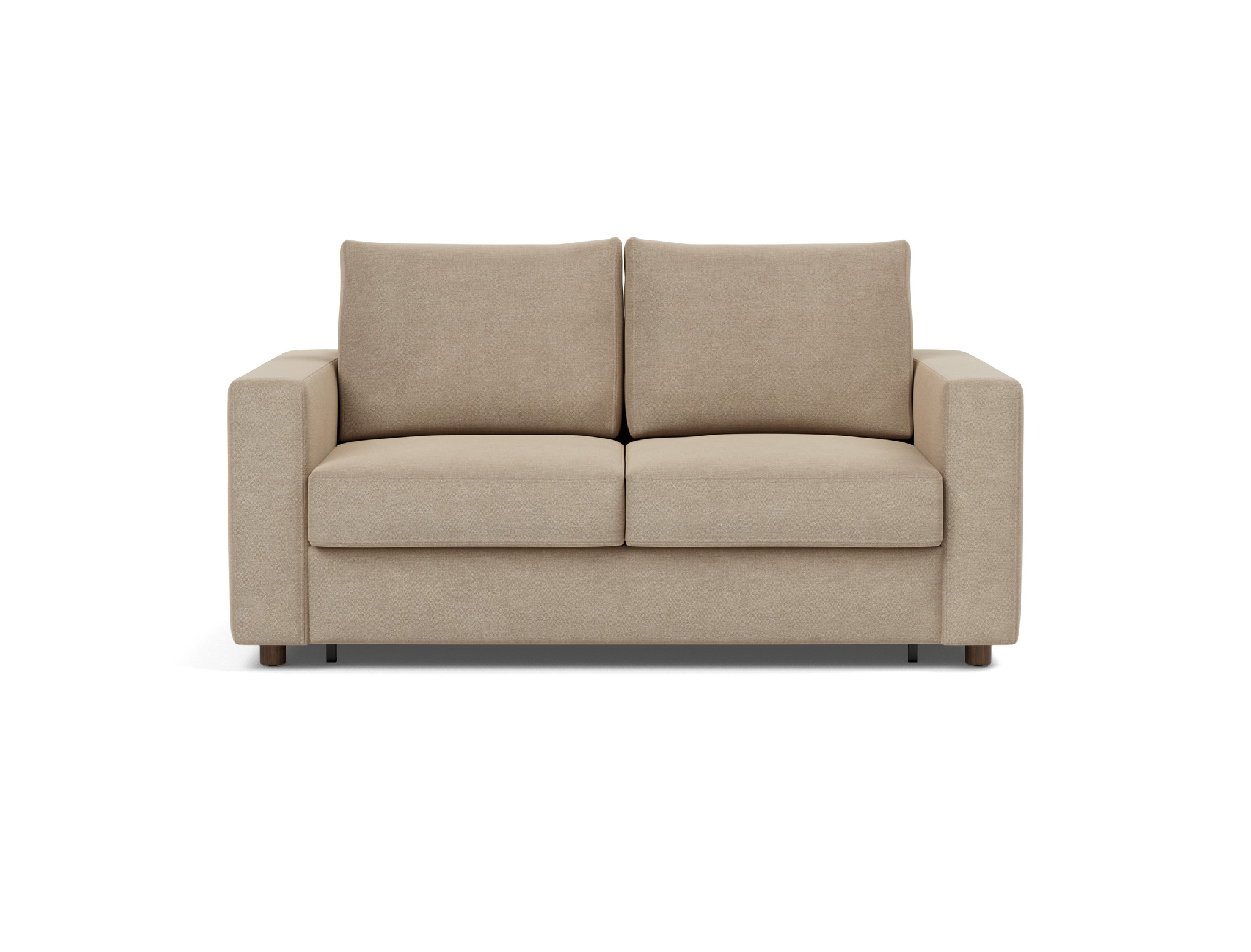 Schlafsofa Neah mit Standard-Armlehnen 140 Flachgewebe Phobos 587-Mocha