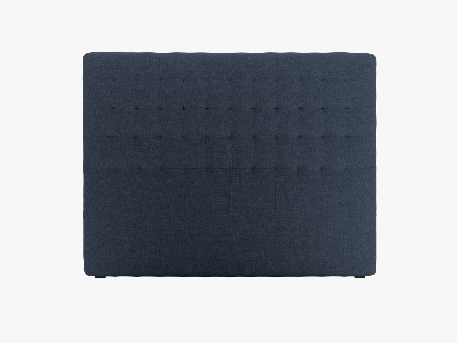 Micadoni Nova Samtiger Kopfteil 120 cm (H 120 cm) Strukturierter Stoff Liberty Marineblau 160x120