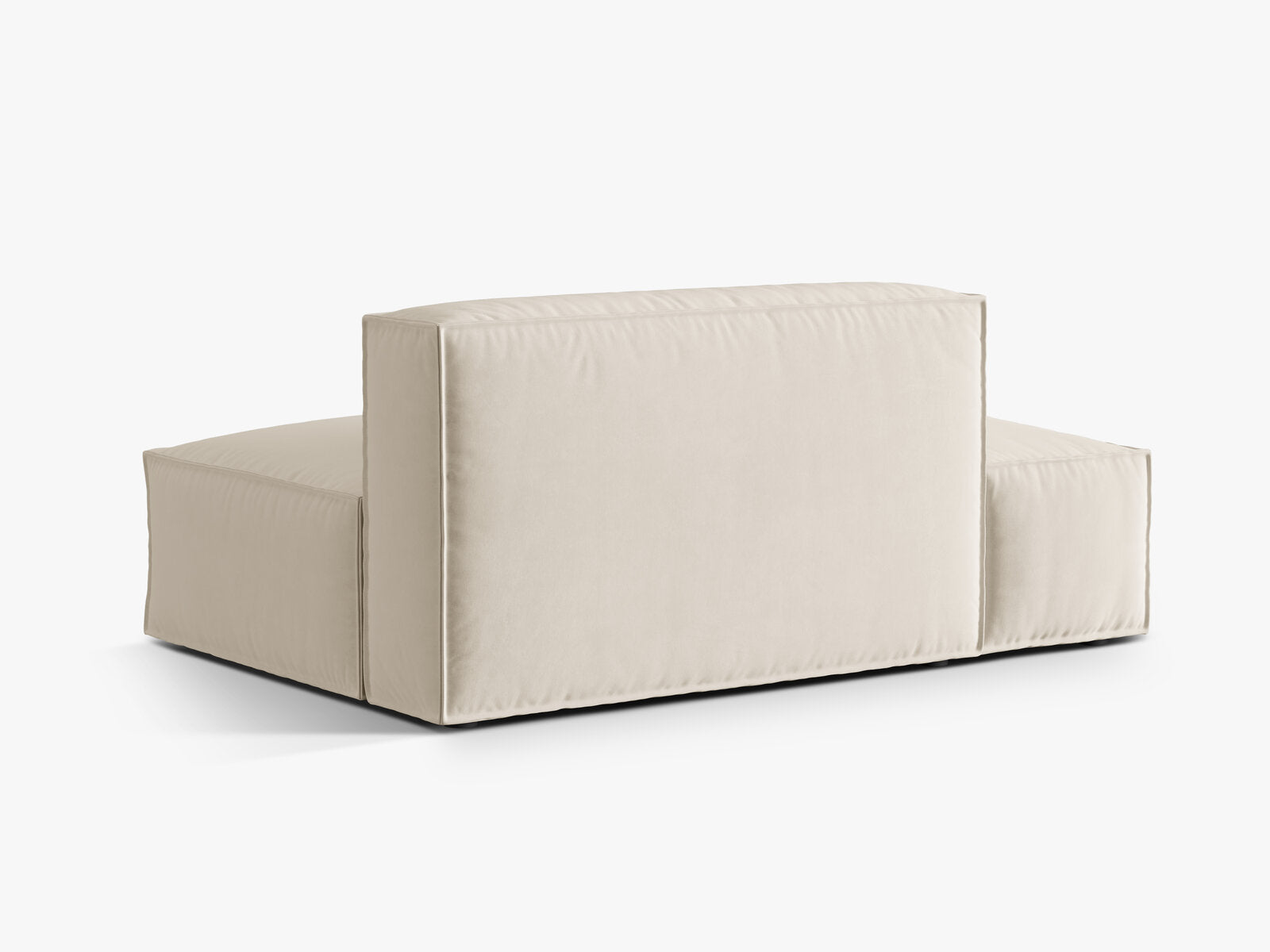 Micadoni Modul Nuria 3-Sitzer Samt Paris Beige Links