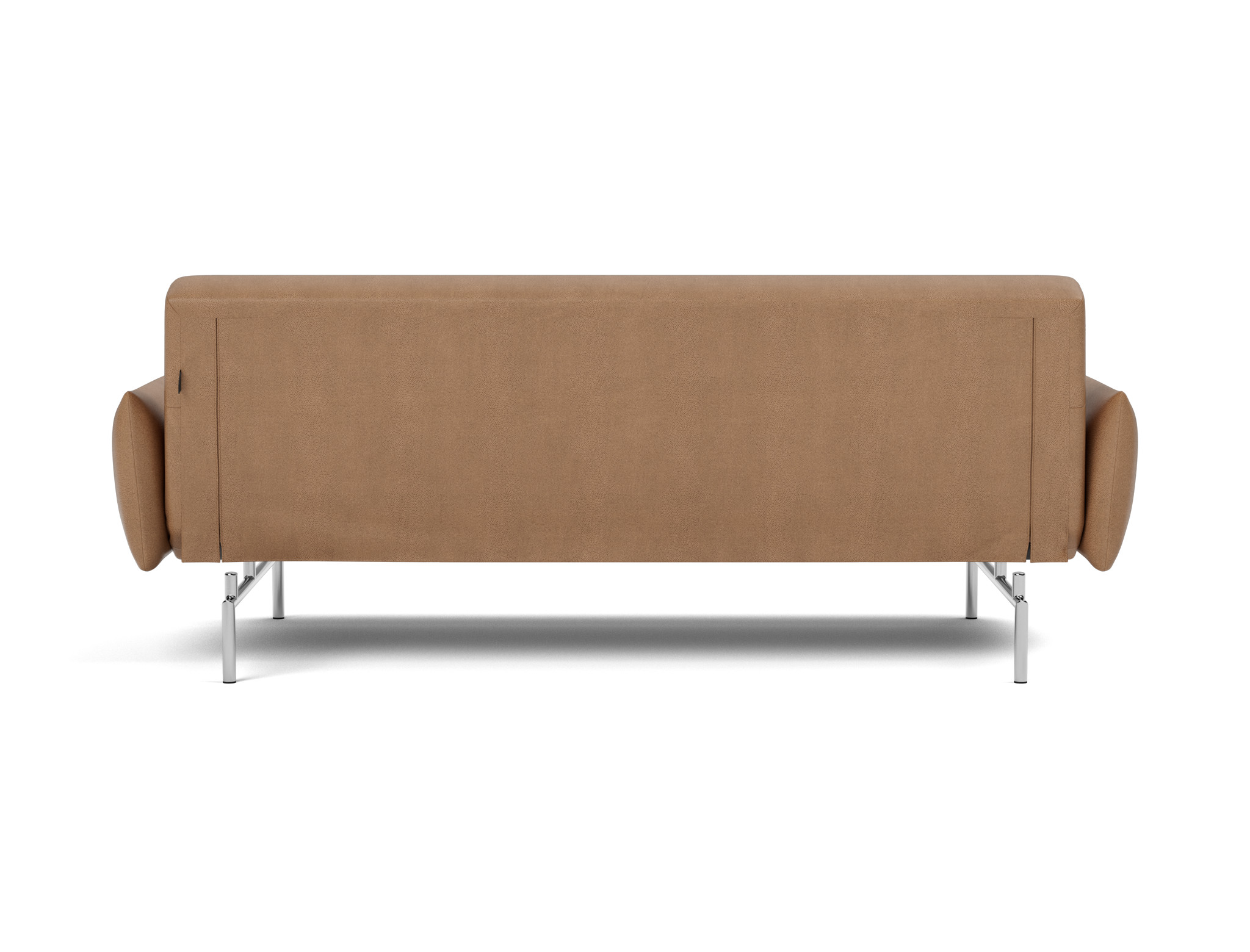 Schlafsofa Jillis mit Armlehnen Lederoptik Faunal 551-Brown