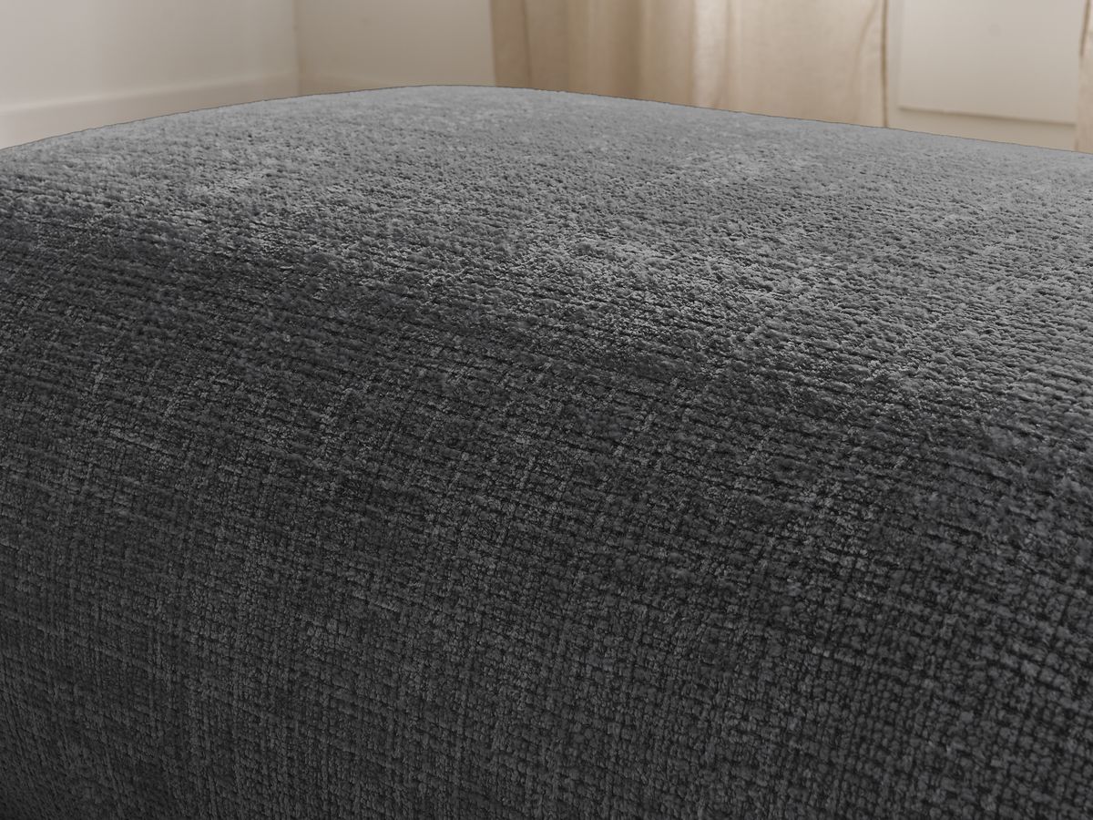 Bobochic Sirius Sofa 1-Sitzer Strukturstoff Schwarz