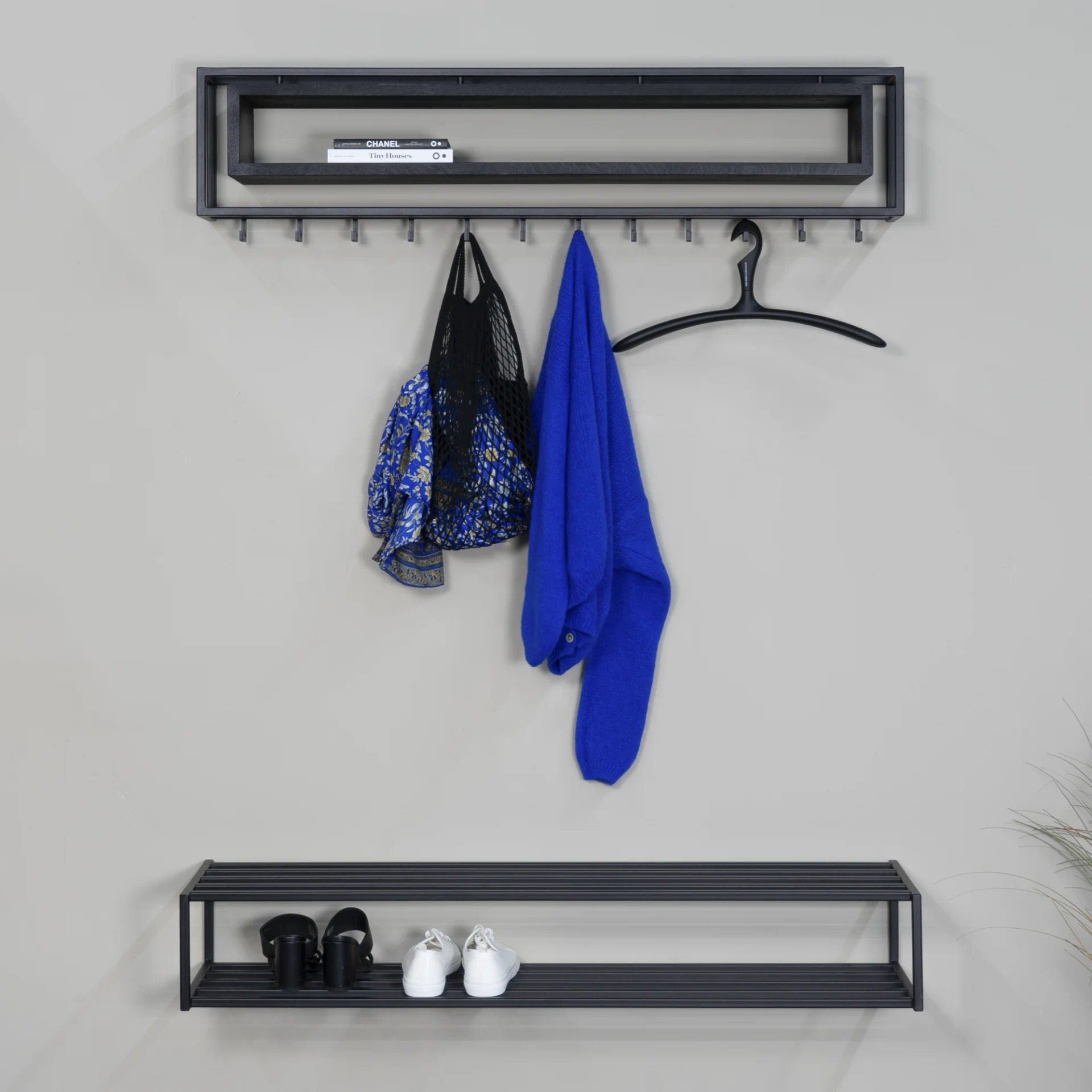 Spinder Design School 120 Wandgarderobe Schwarz