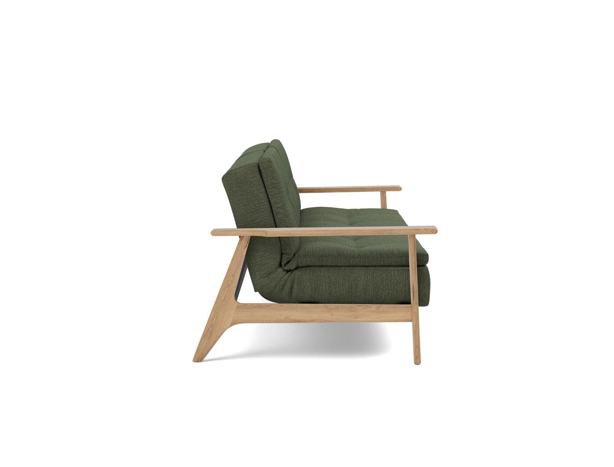 Schlafsofa Dublexo Frej Strukturierter Stoff Taura 353-Forest