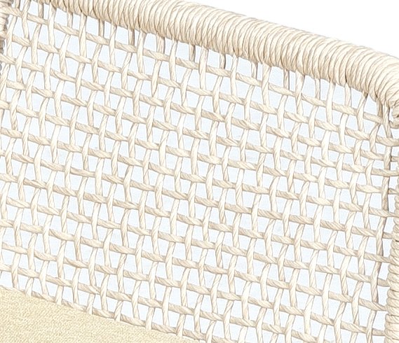 Dining-Sessel Couture PE-Kunststoffgeflecht White-Shell Aluminium Anthrazit 1 Sitzer moebelfaktor