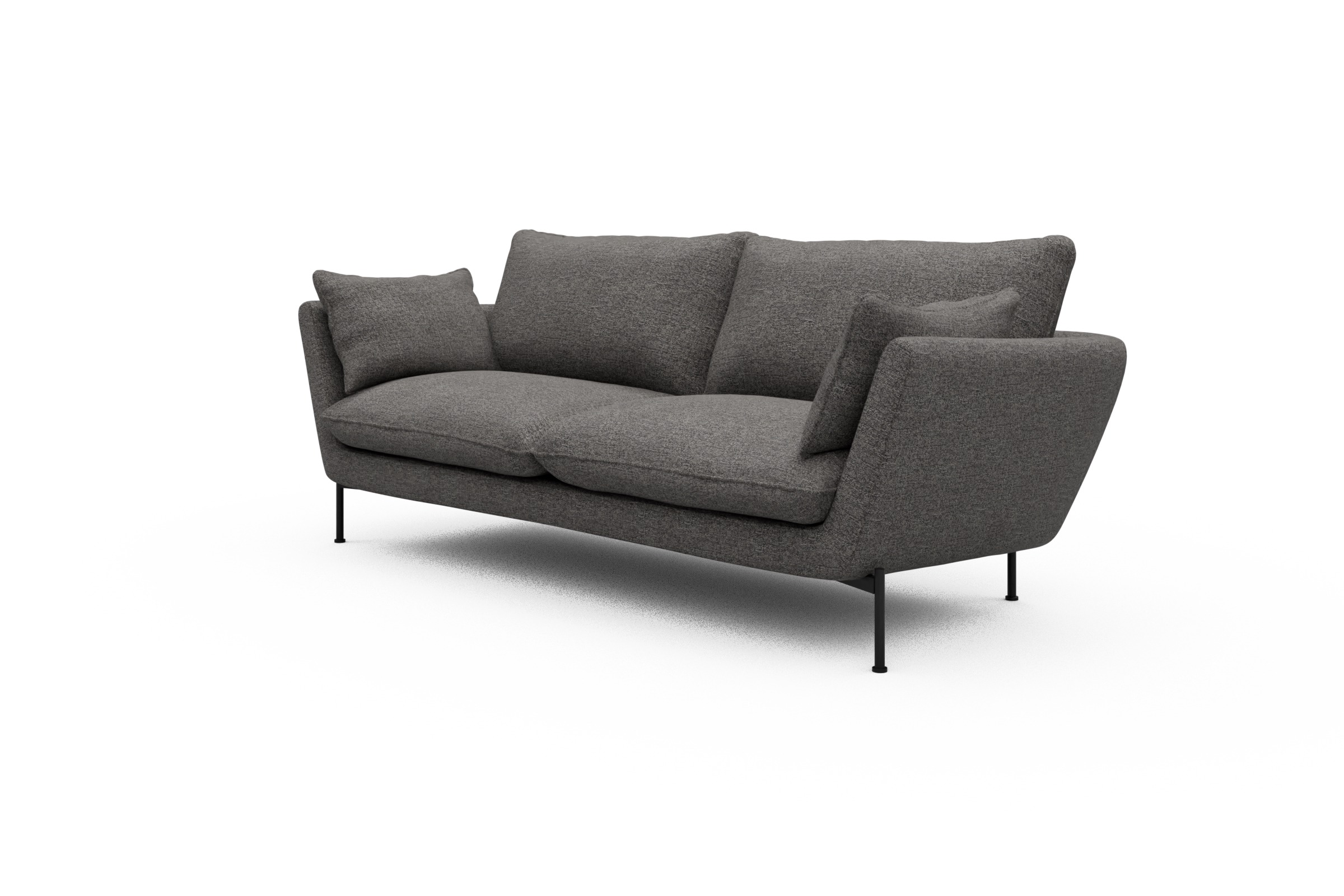 Sofa Anton 3-Sitzer Carreno-Salt-and-Pepper