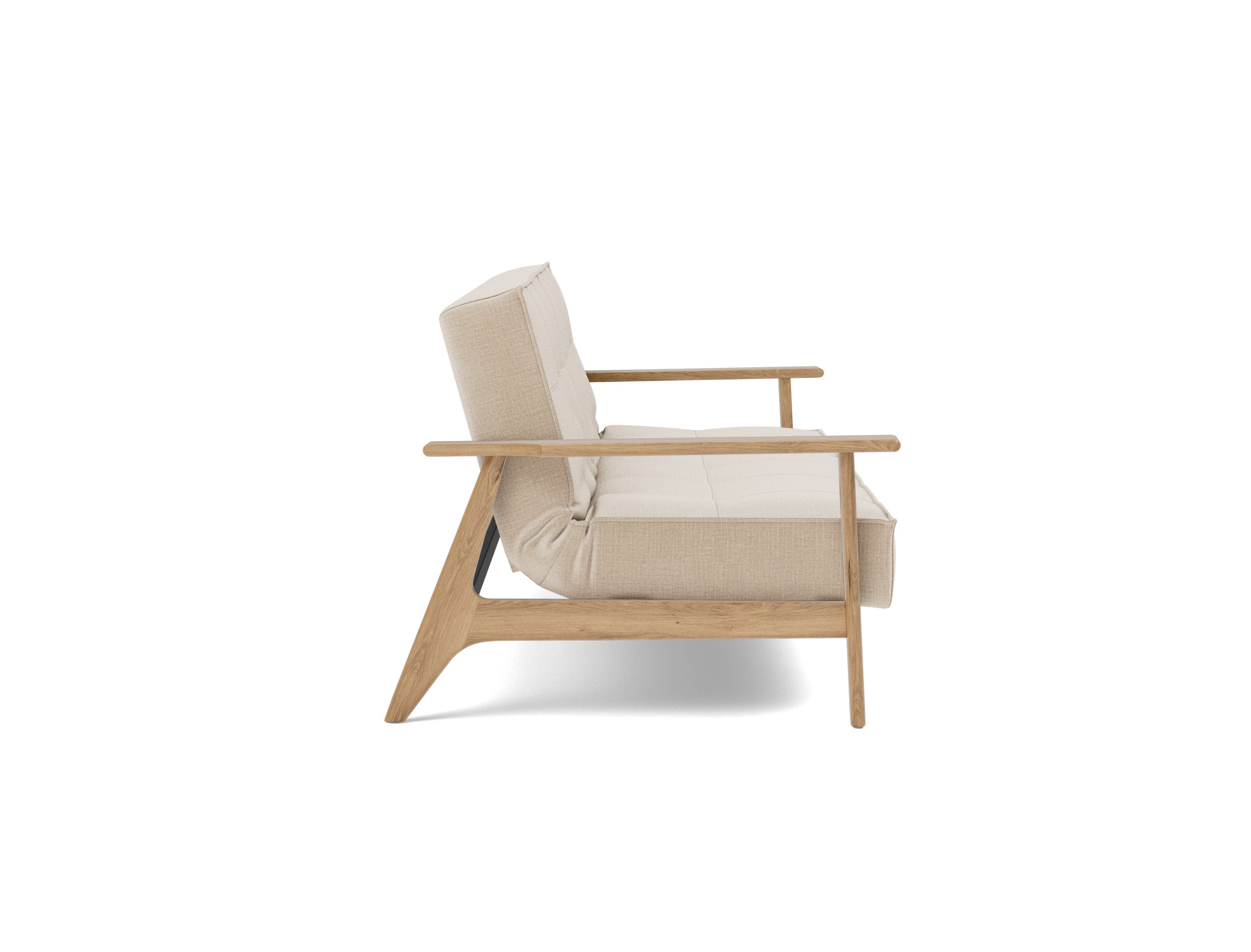Schlafsofa Splitback Frej Chenille Esina 410-Almond-Beige