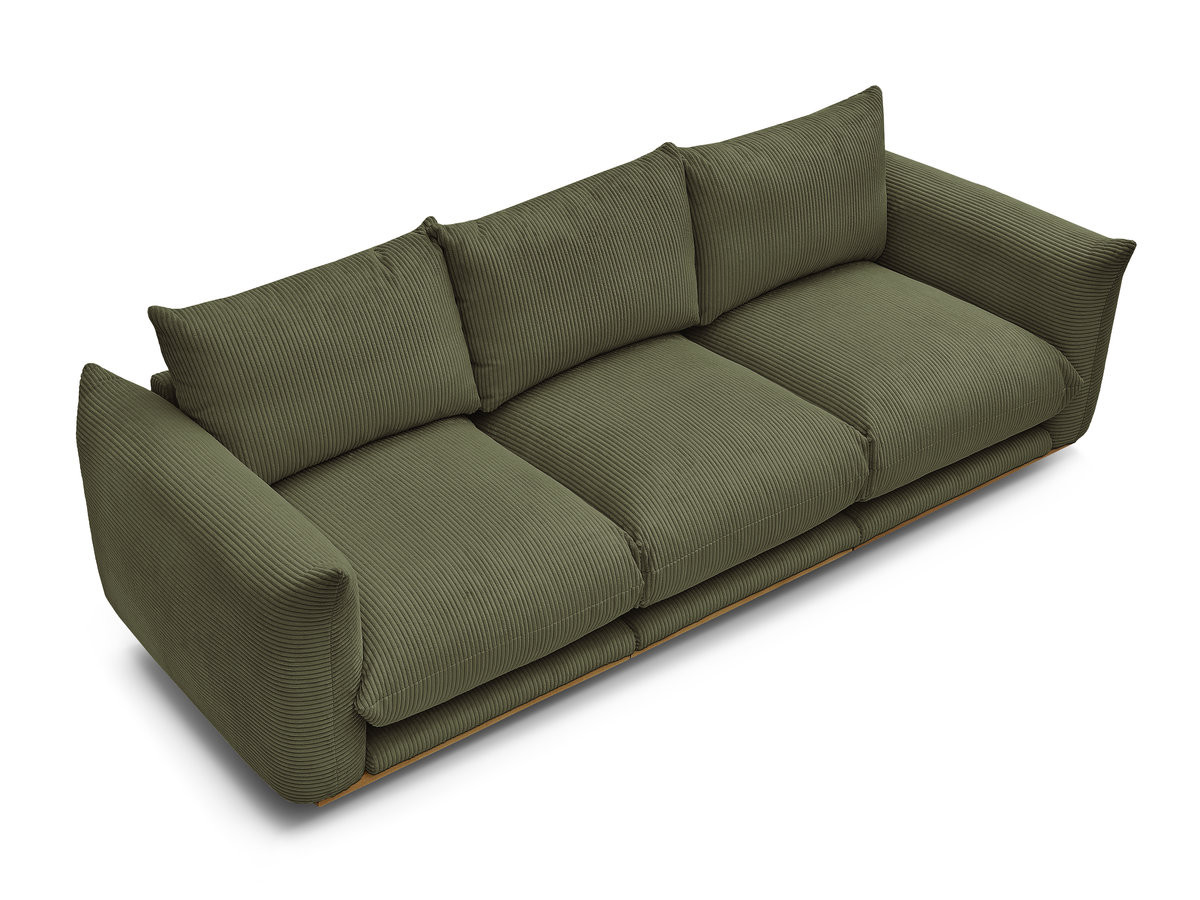 Bobochic Ernest Sofa 3-Sitzer 266 × 106 cm Cordsamt Grün