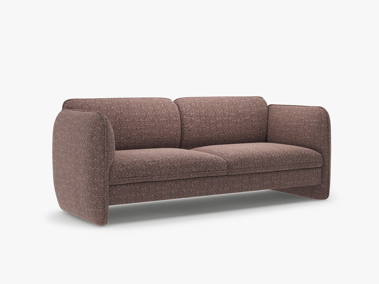Micadoni Georgia Sofa 3-Sitzer Chenille SILENCIO Braun
