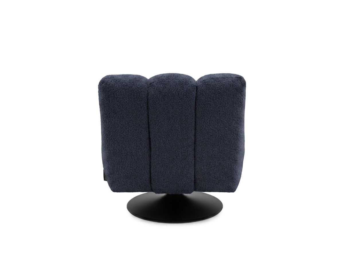 Bobochic Janissaire Sessel 79 × 89 cm Bouclé-Stoff Dunkelblau