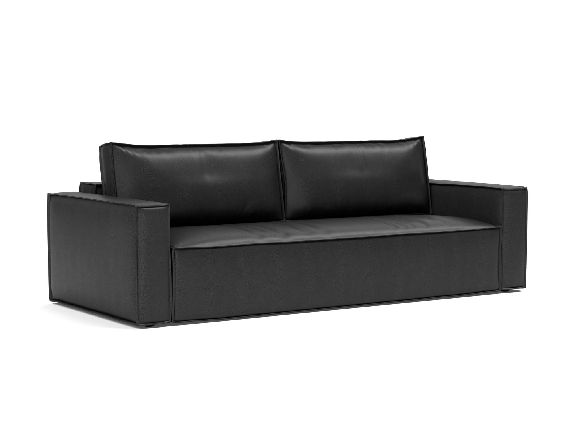 Schlafsofa Newilla Lederoptik Faunal 550-Black