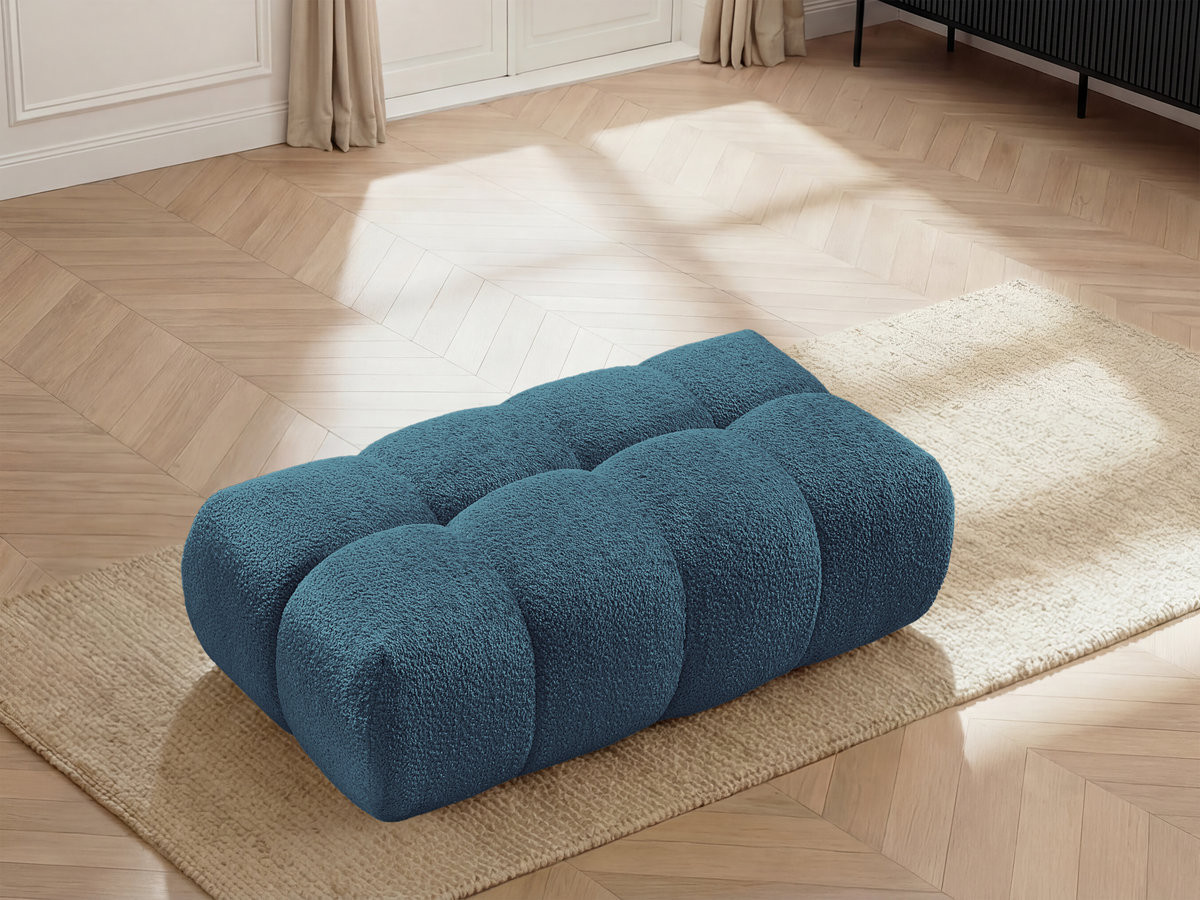 Bobochic Jaya Pouf Chenille Hellblau