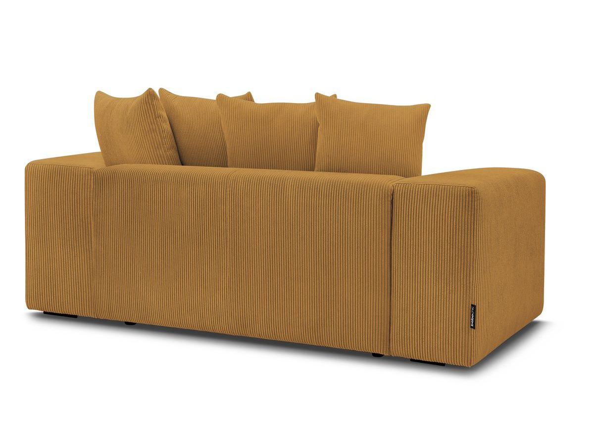 Bobochic Voltaire Sofa 2-Sitzer Cordsamt Gelb
