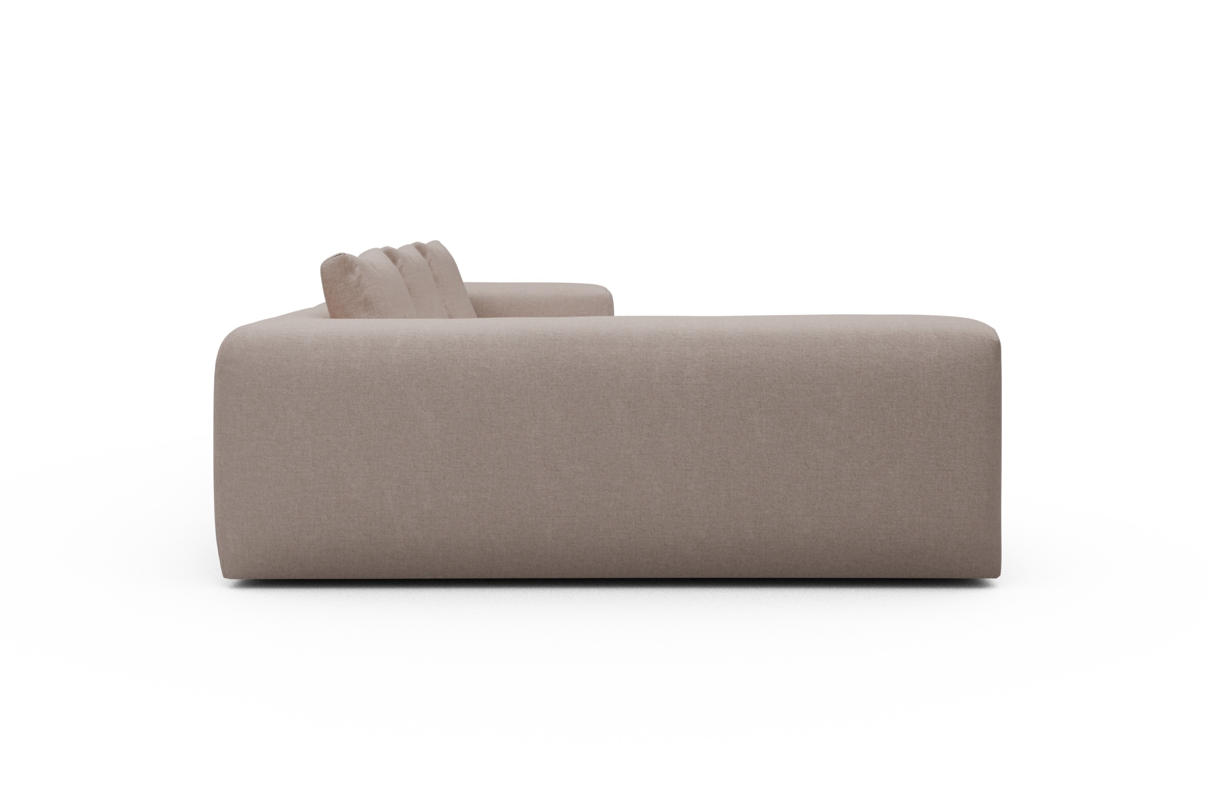 Ecksofa Fred 2x 2,5-Sitzer links offen Weda-Sand